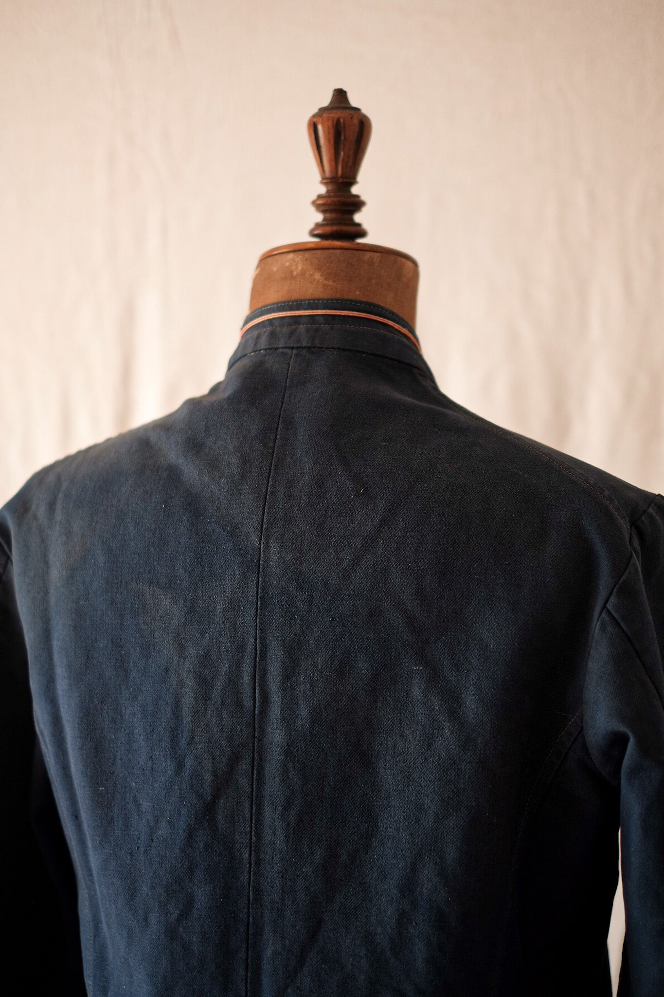 【~30's】French Vintage Indigo Cotton Twill Fireman Jacket