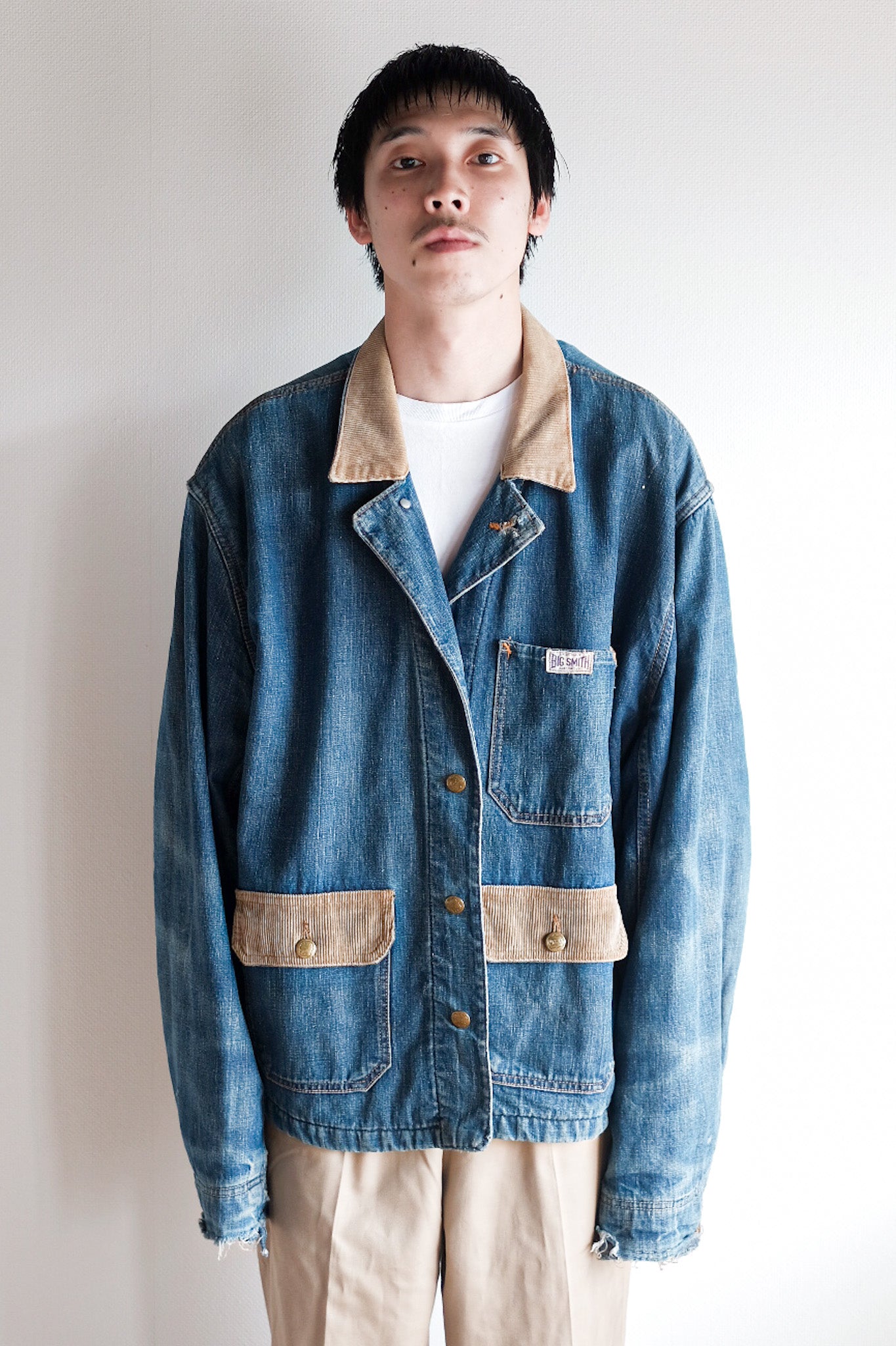 【~40's】American Vintage Denim Coverall With Blanket "BIG SMITH"