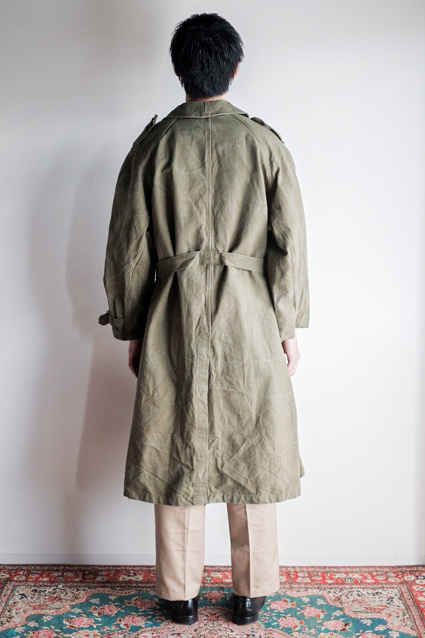 【~50's】French Army M35 Motorcycle Coat Size.2 "Dead Stock"