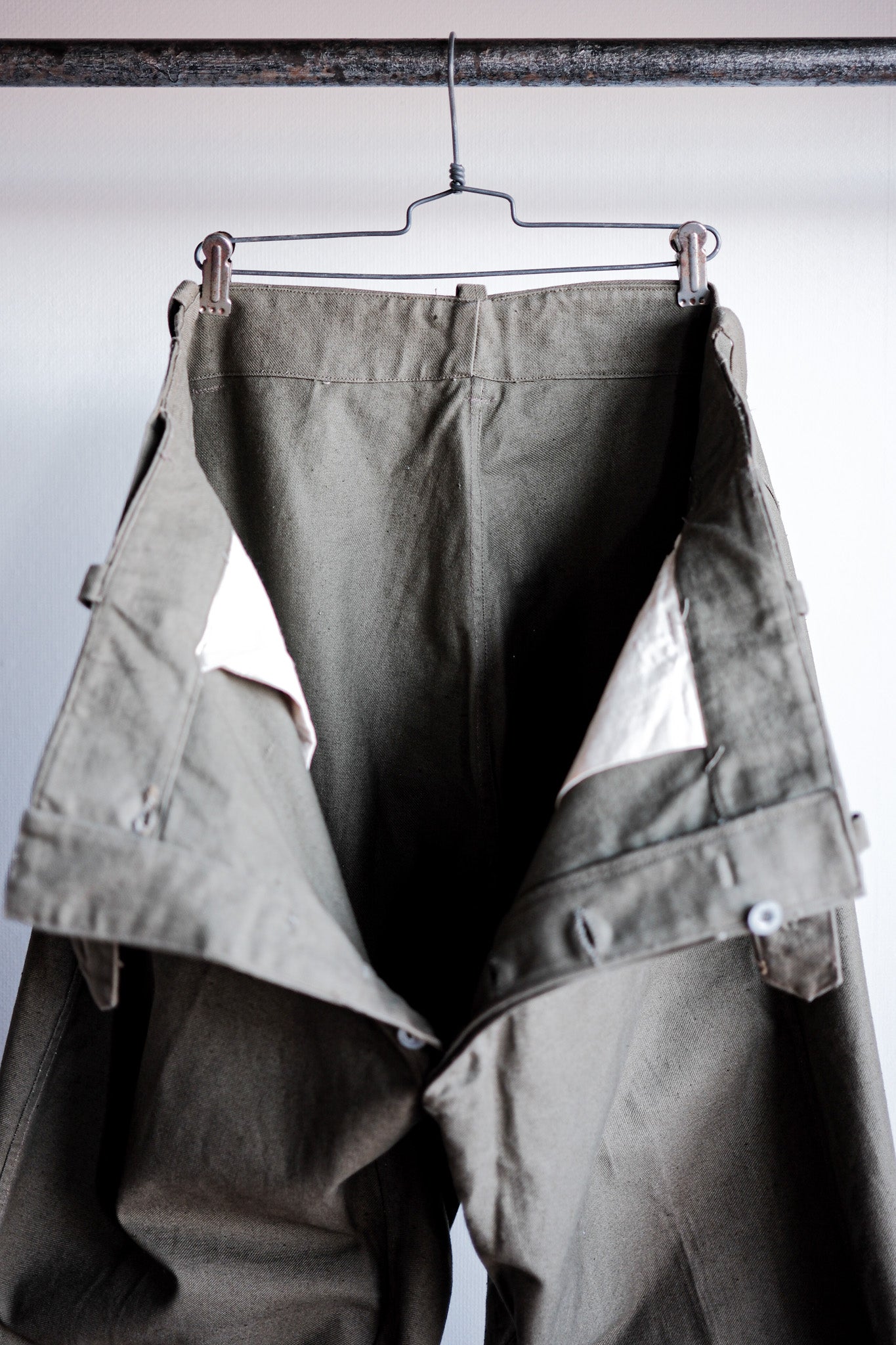 【~40's】French Army Unusual Pattern Trousers "Dead Stock"