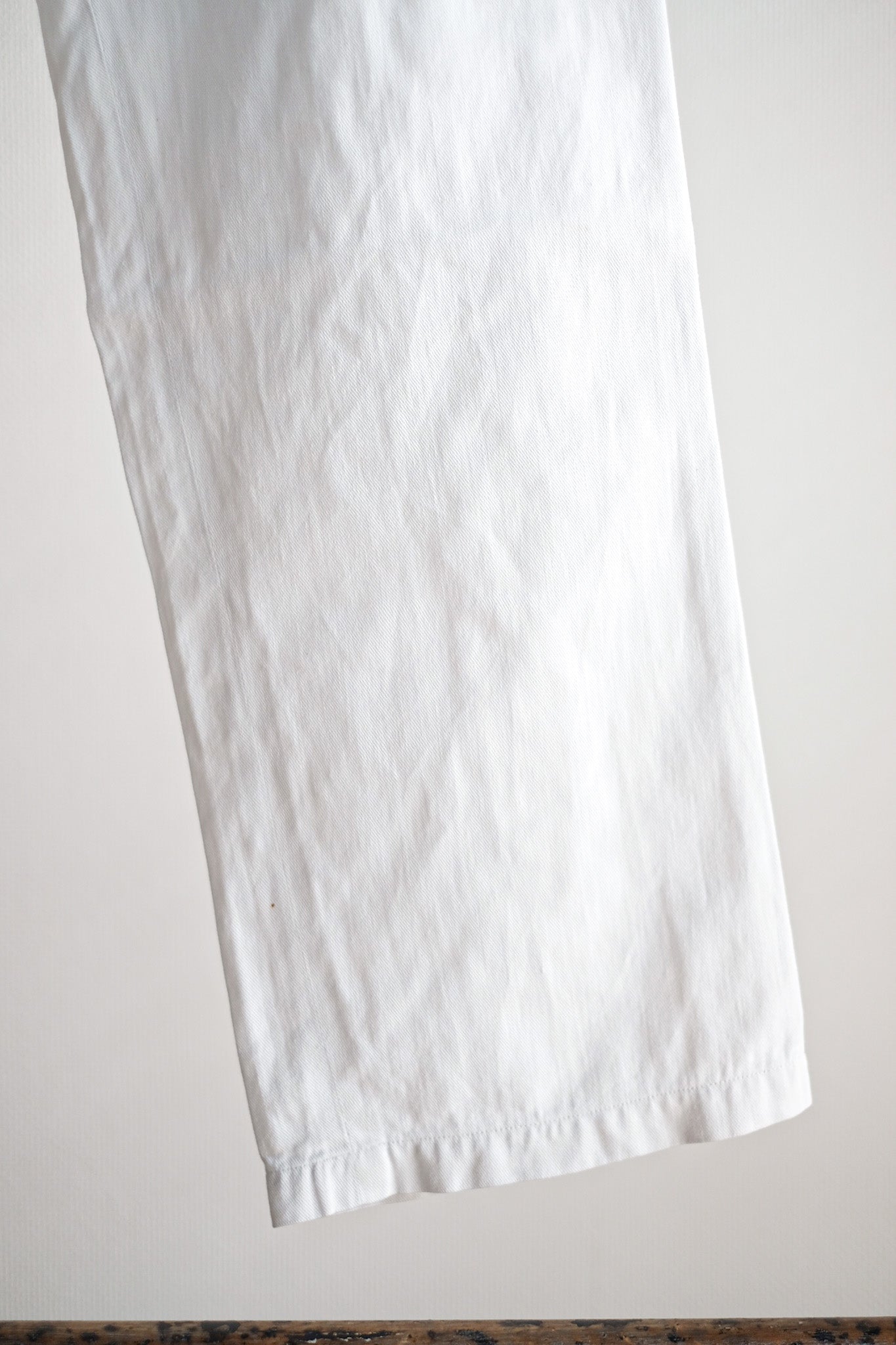 【~40's】German Vintage White Cotton Work Pants
