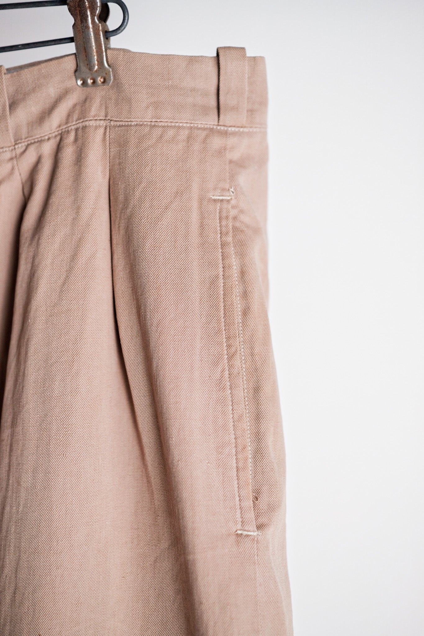 【 ~ 50's 】กางเกงขายาวผ้าฝ้ายวินเทจฝรั่งเศส