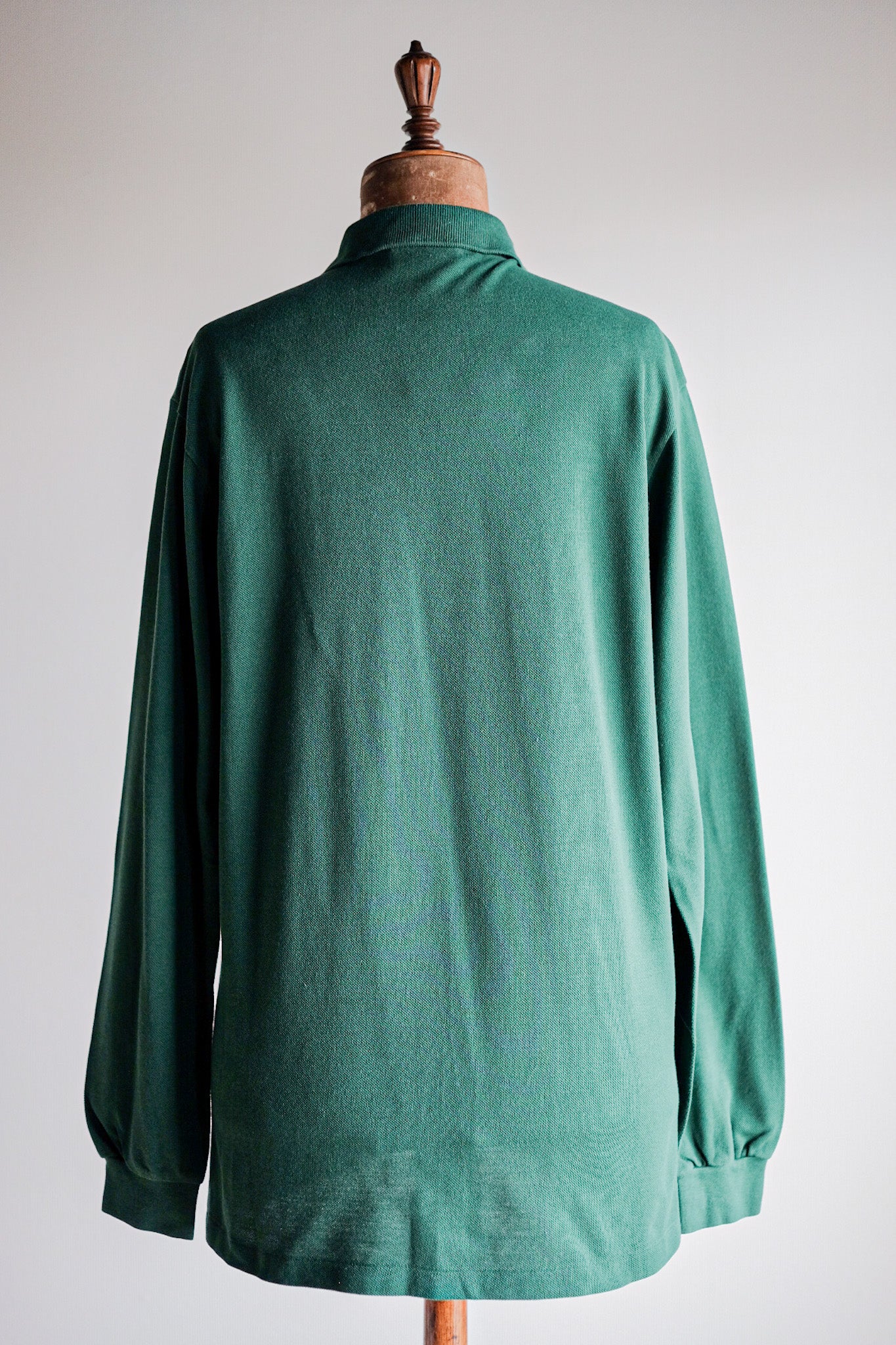 【~80's】CHEMISE LACOSTE L/S Polo Shirt Size.5 "Forest Green"