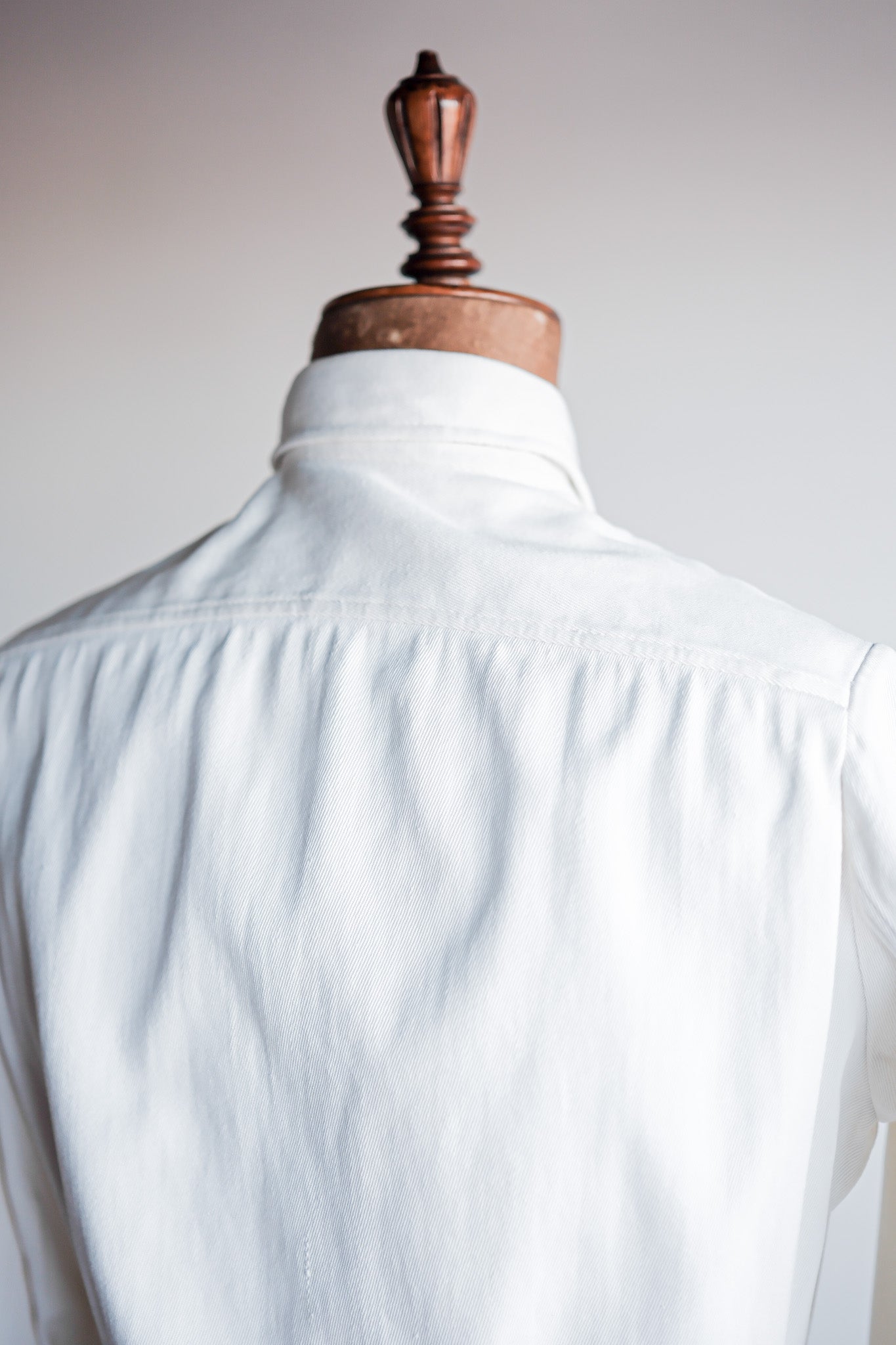 【~30's】French Vintage White Cotton Twill Colonial Jacket
