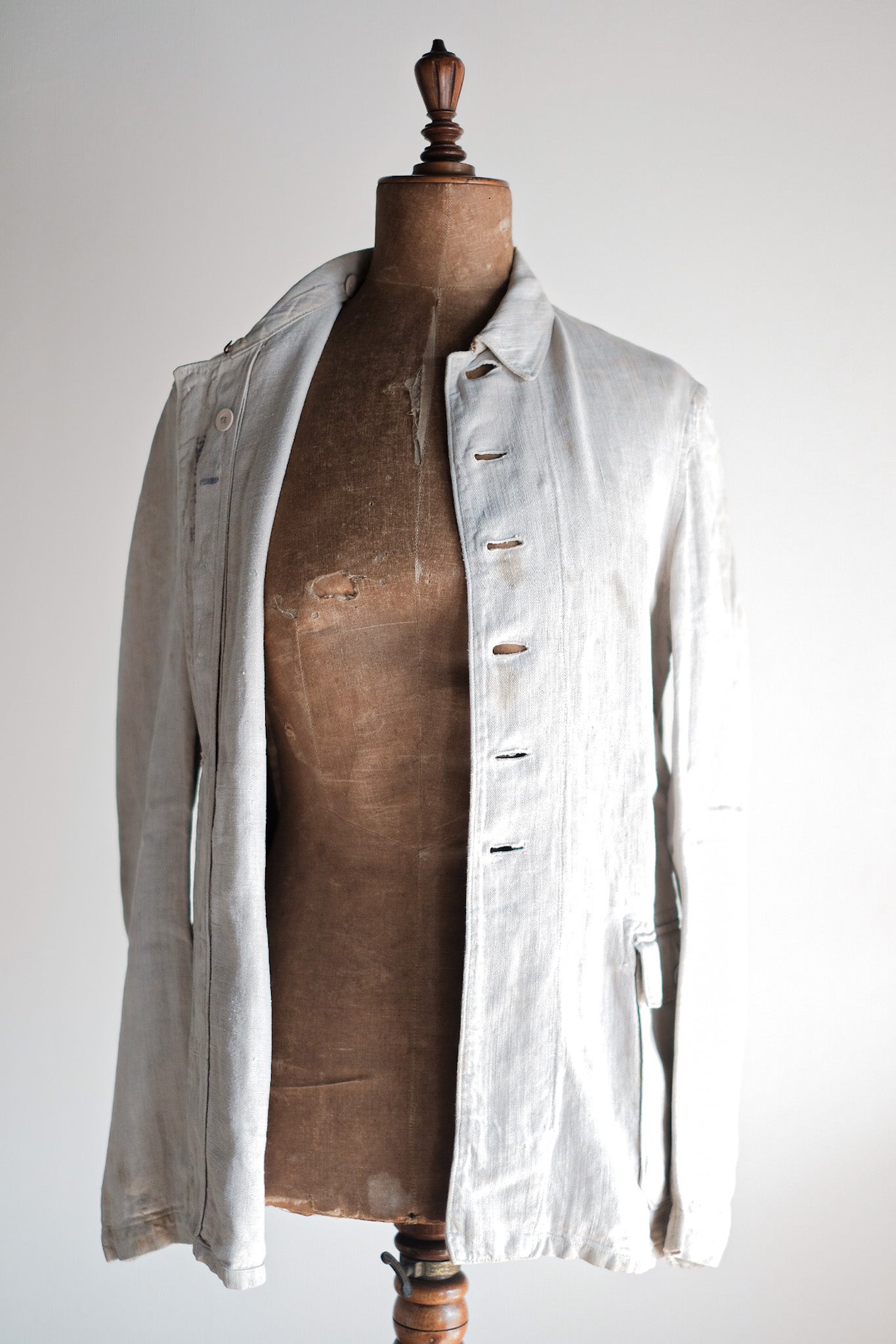 【~30's】WW2 German Army Drillich HBT Linen Jacket