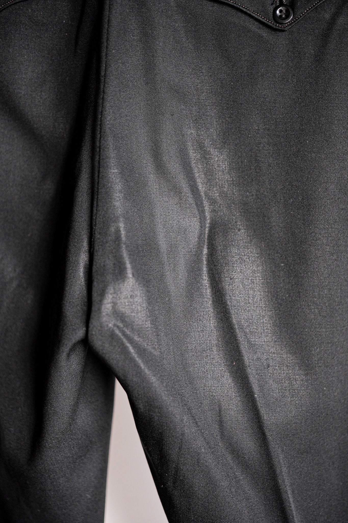 【~40's】French Vintage Black Wool Trousers