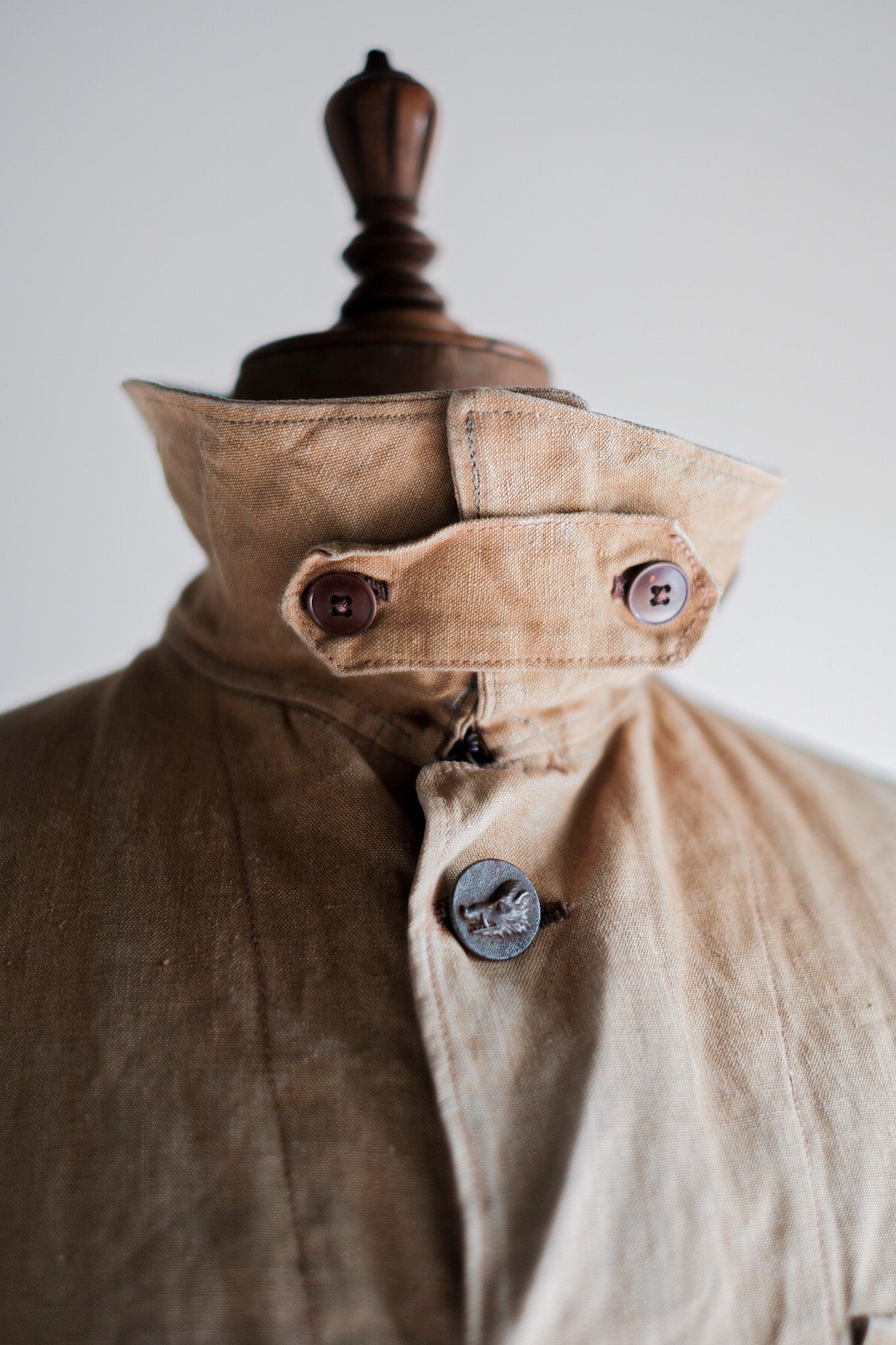 【~30's】French Vintage Linen Hunting Jacket