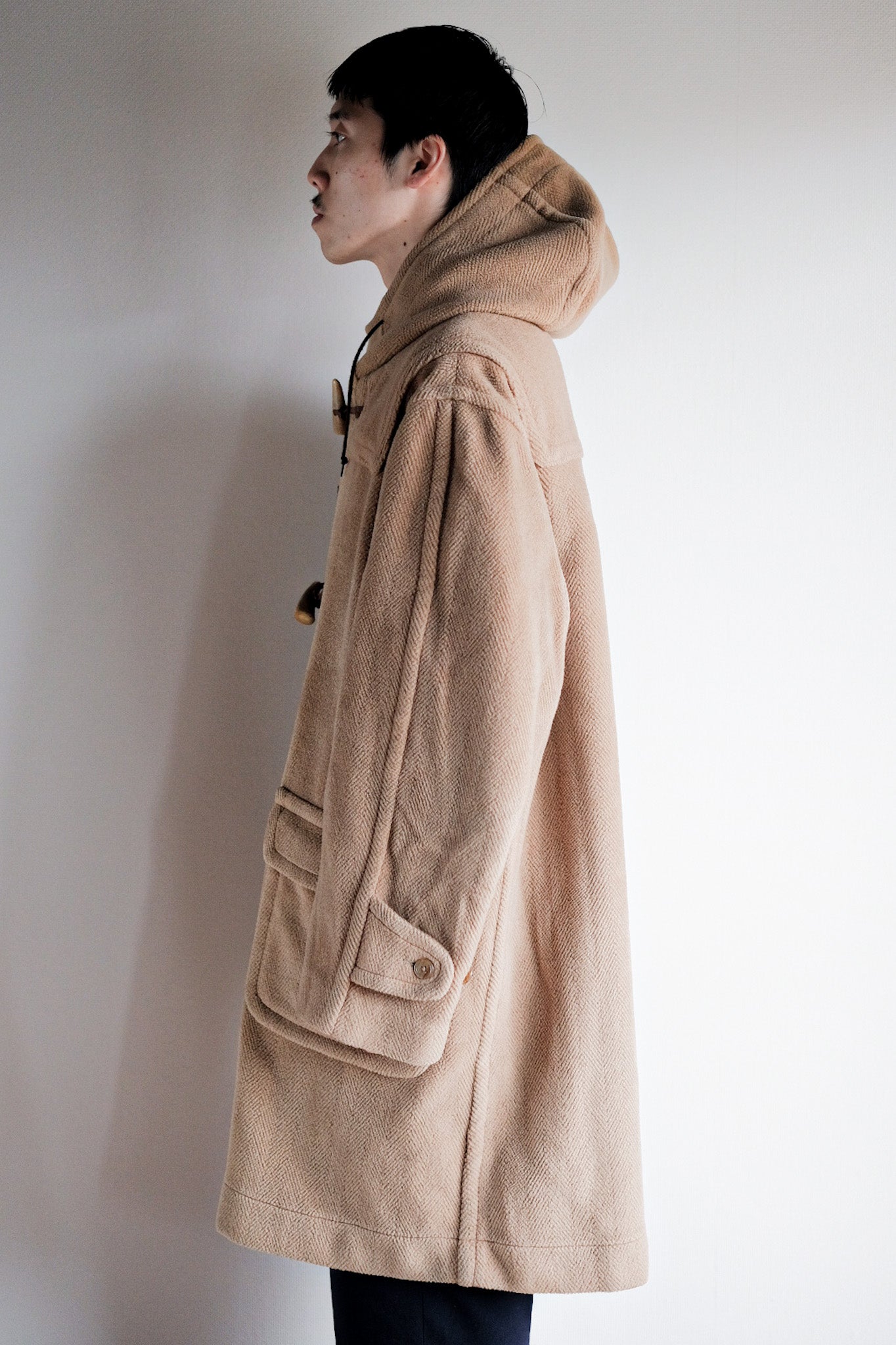 【~80's】Old England Wool Duffle Coat Made by INVERTERE "Moorbrook"