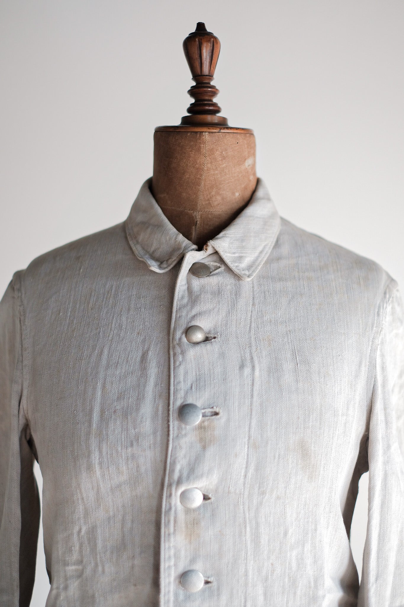 【~30's】WW2 German Army Drillich HBT Linen Jacket