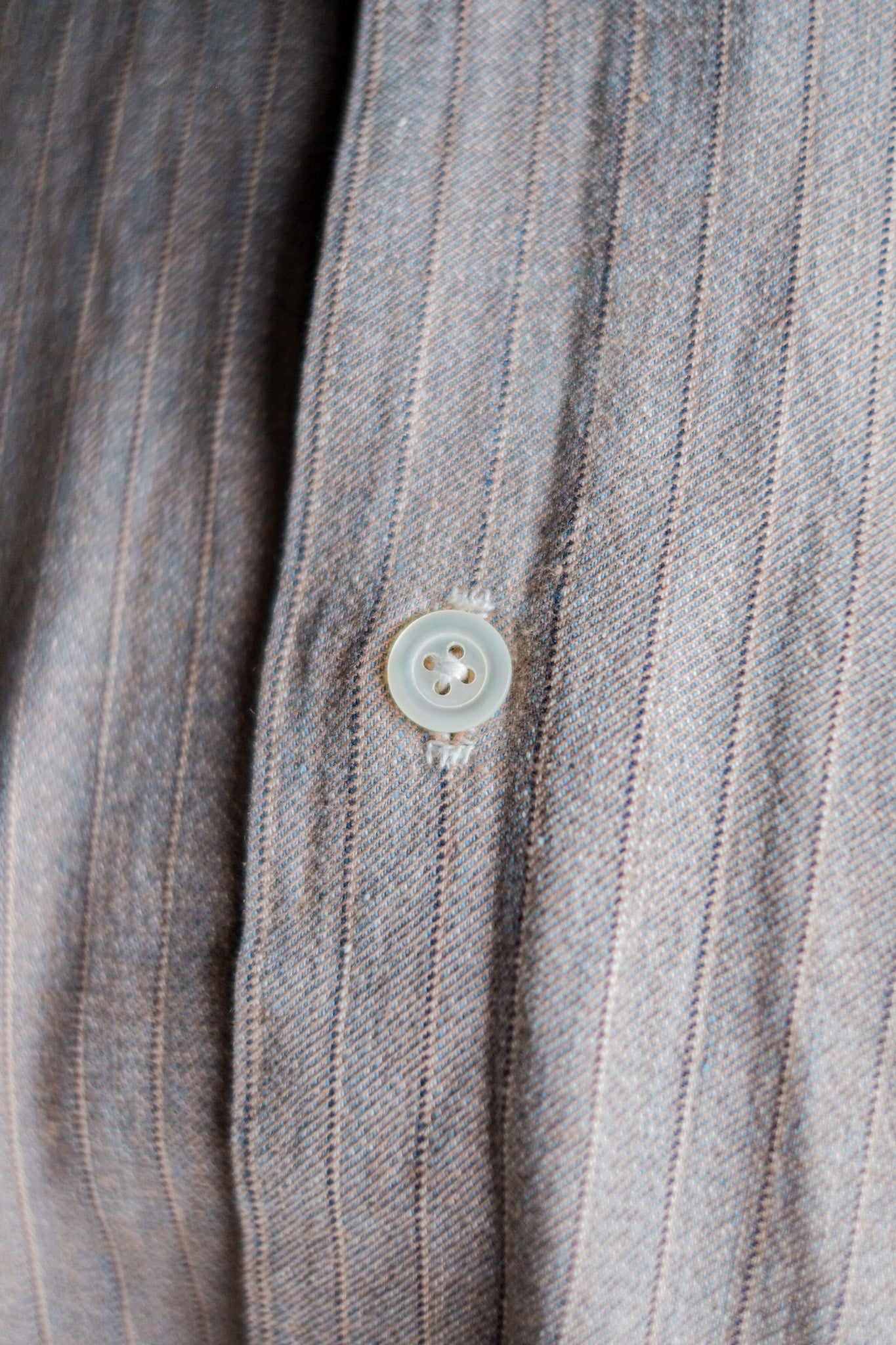 【~40's】French Vintage Grandpa Shirt "Dead stock"