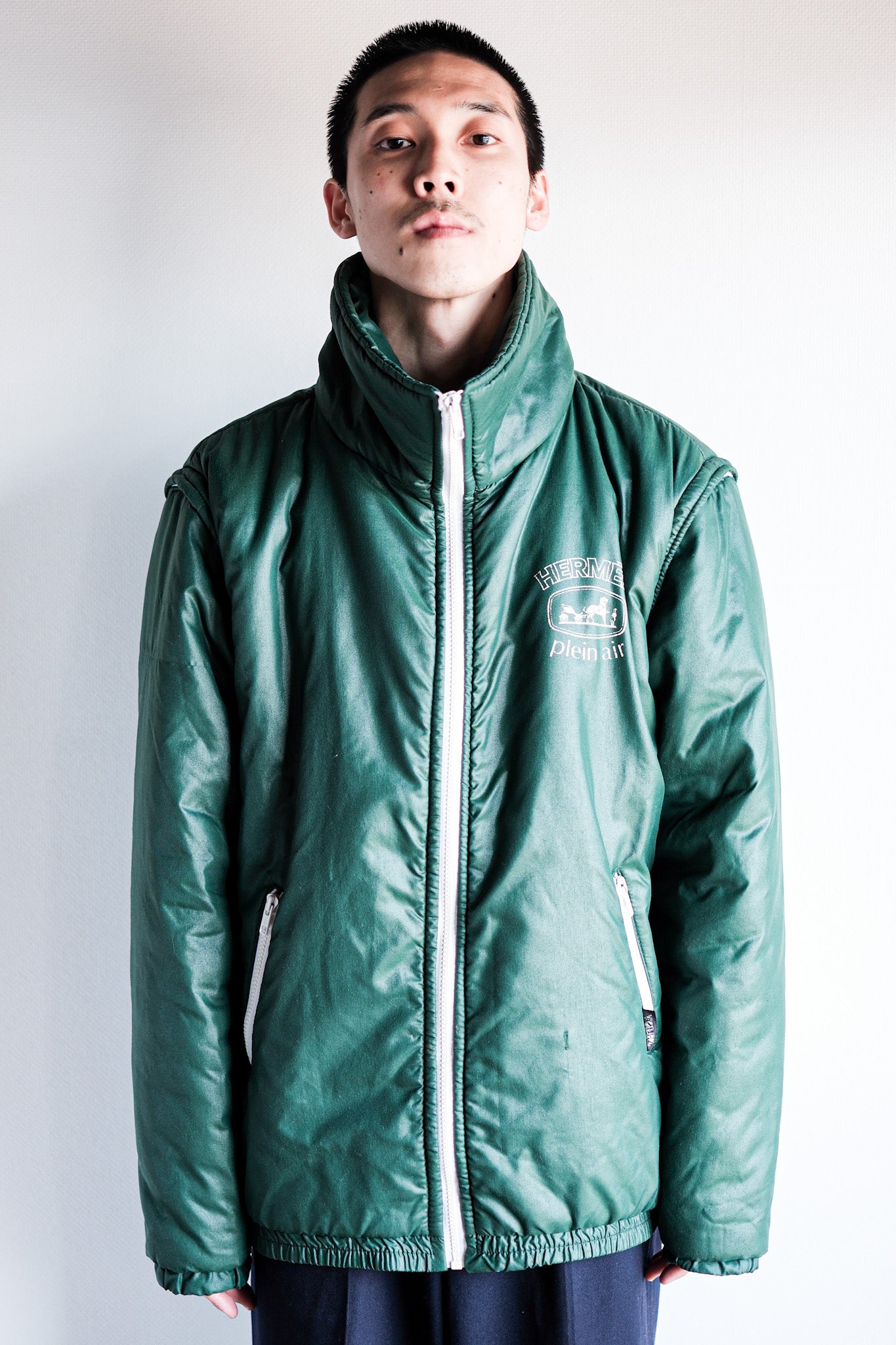 【~80's】Old Hermès Paris Plein Air 2-Way Jacket