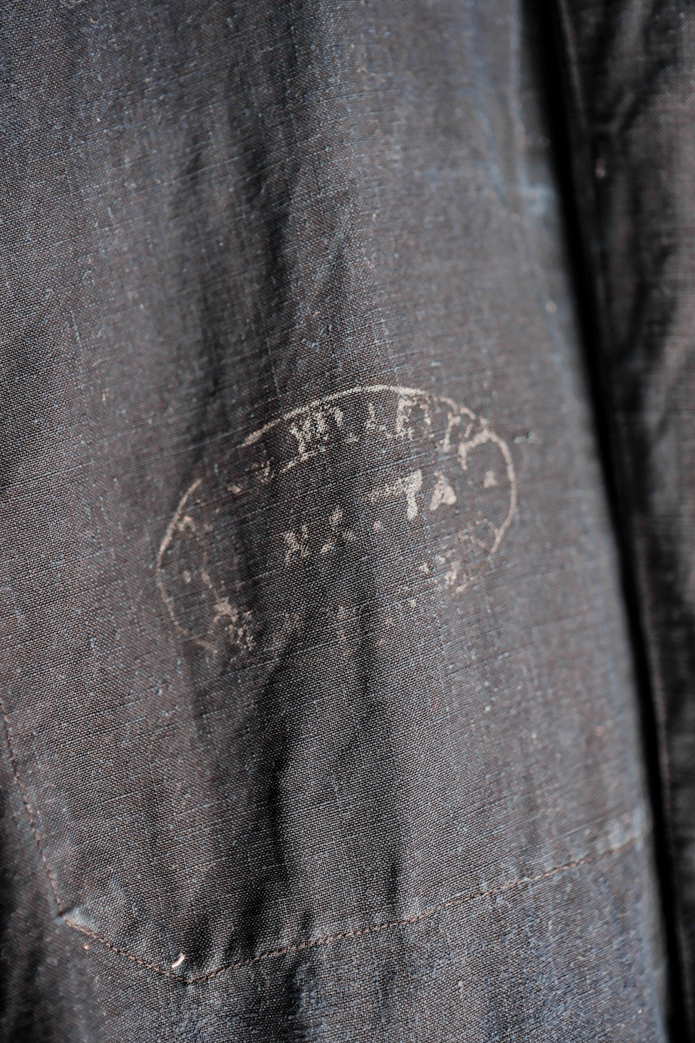 【Early 20th C】French Antique Indigo Linen Maquignon Coat