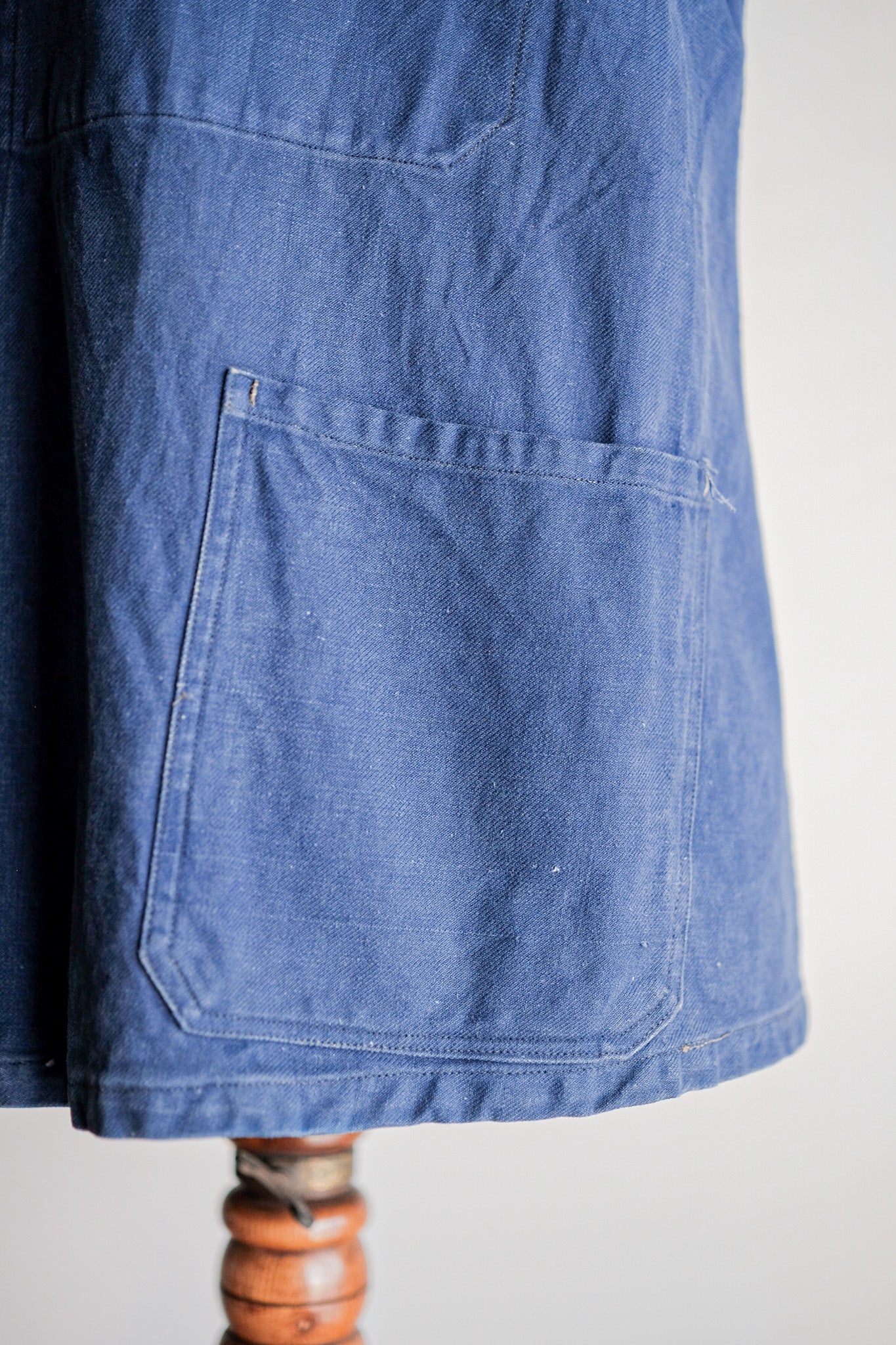 【~40's】French Navy Indigo Cotton Twill Chore Jacket