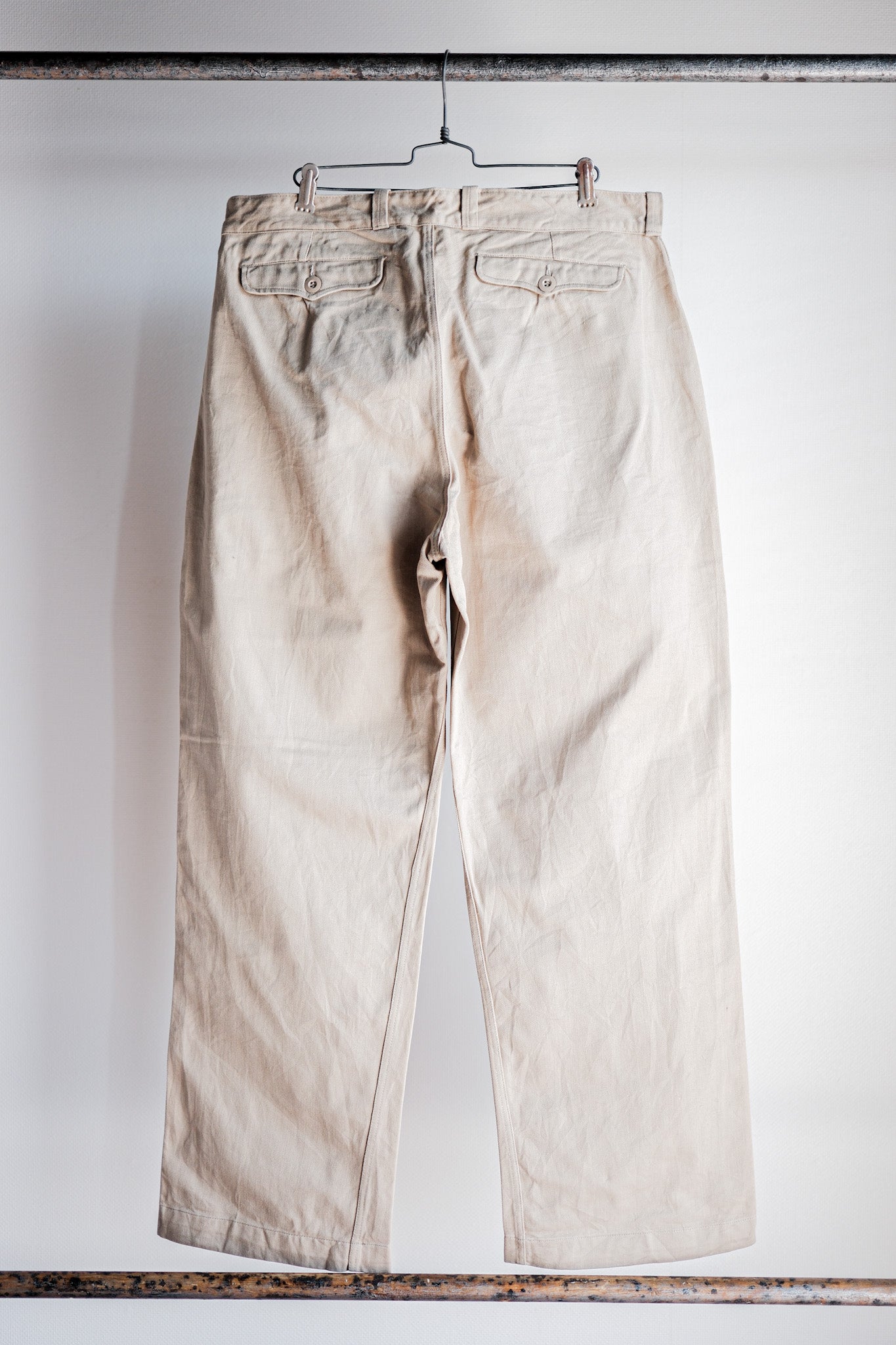 【~60's】French Army M52 Chino Trousers Size.35