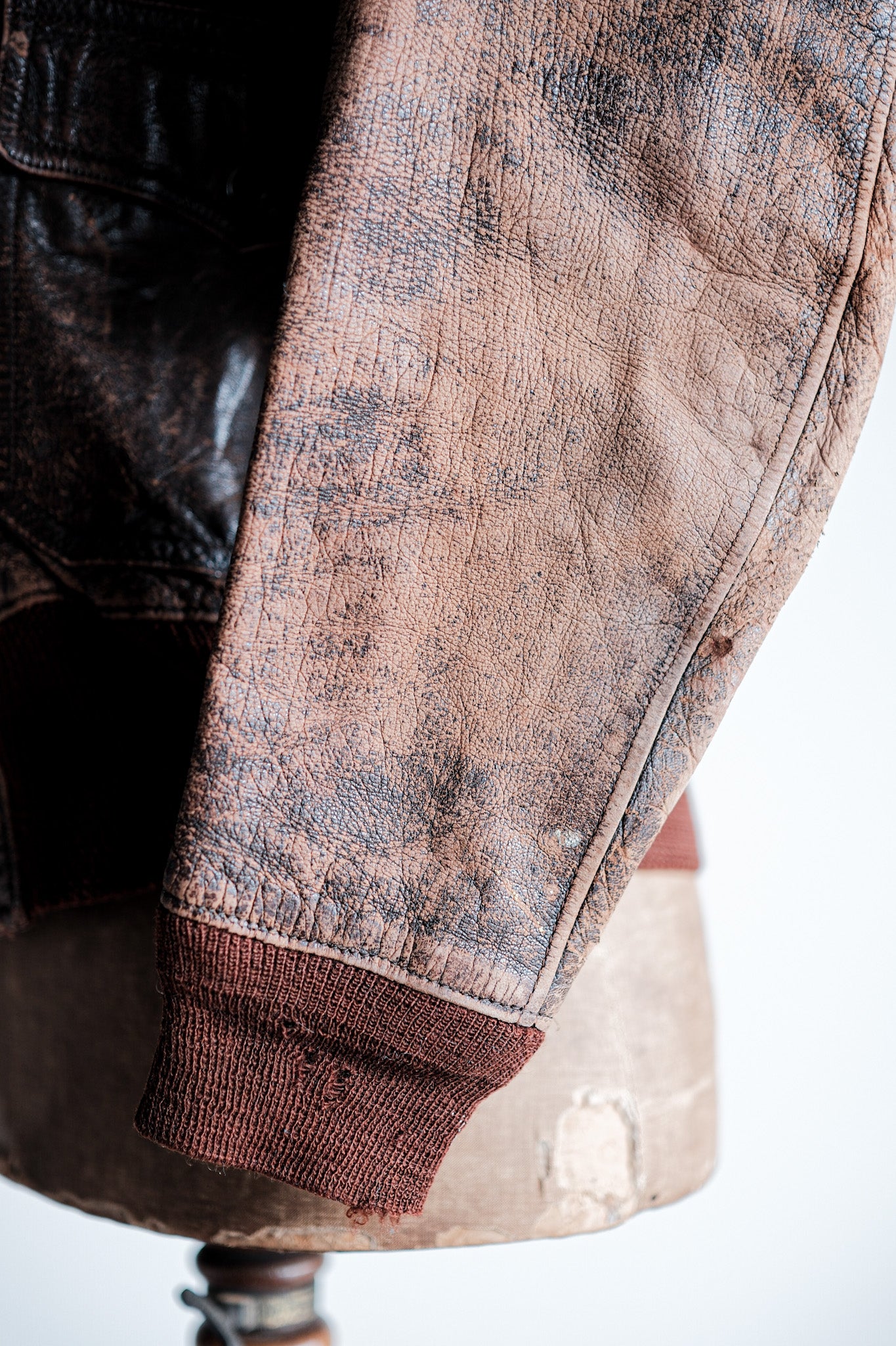 【~40's】U.S.NAVY M-422A Leather Flight Jacket