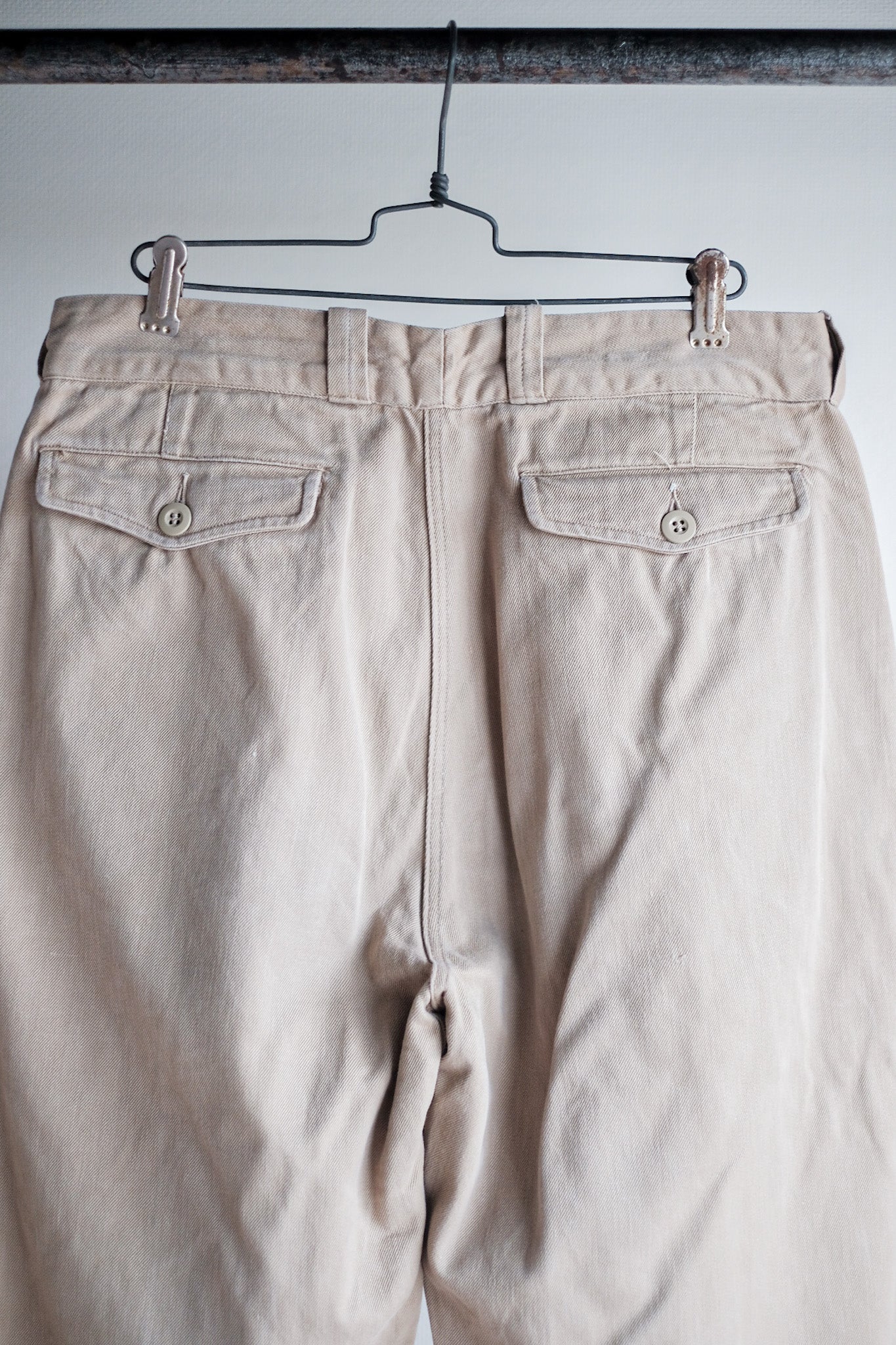 【~60's】French Army M52 Chino Trousers Size.23