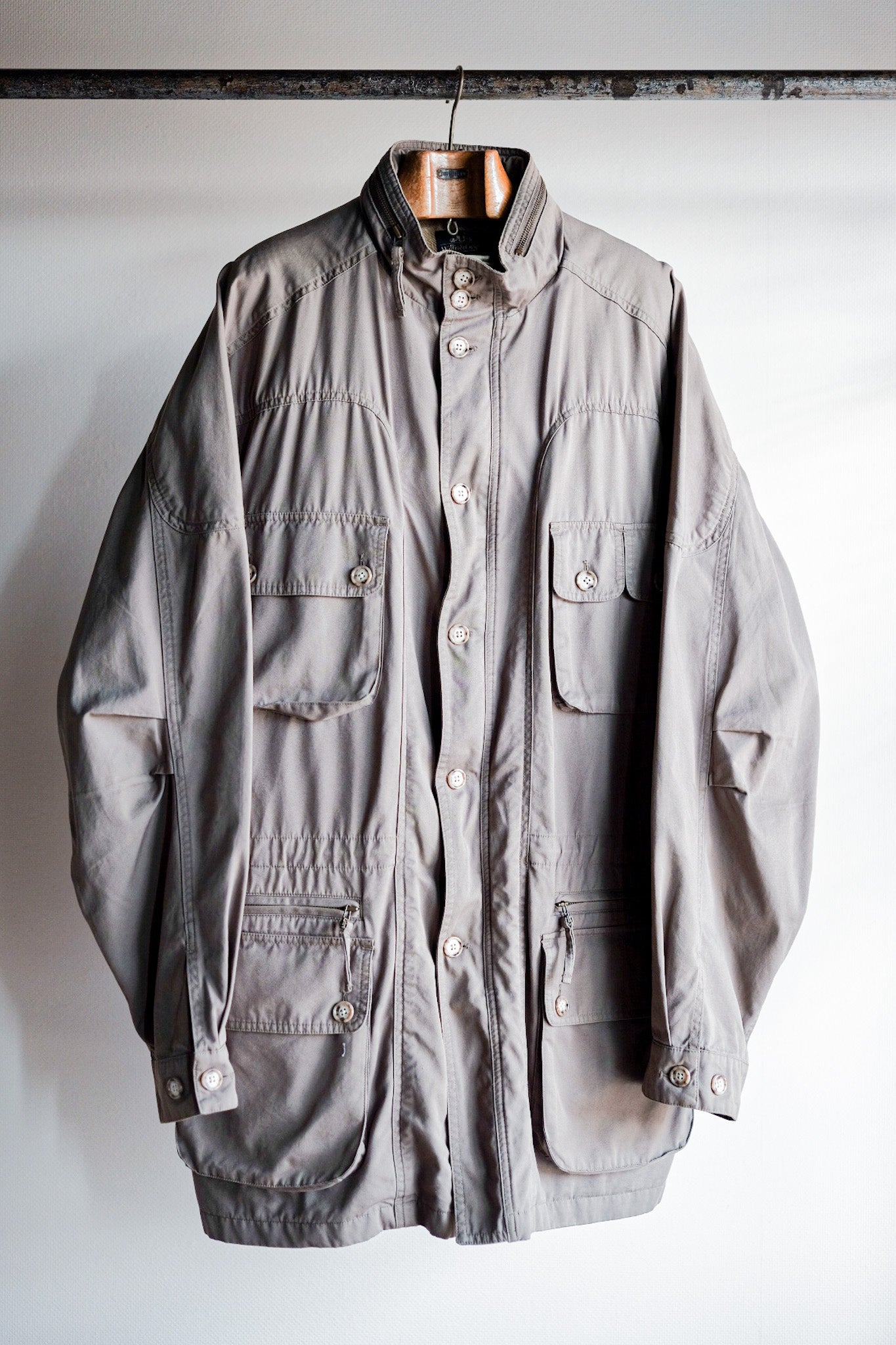 【~90's】Willis&Geiger Bush Poplin Safari Jacket Size.L-TALL