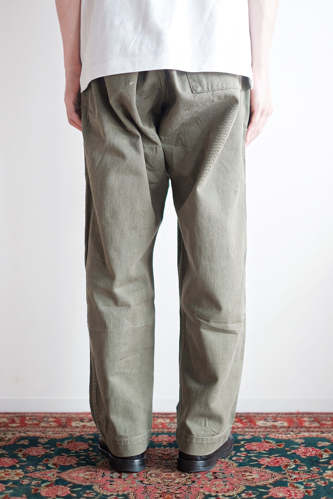 【~60's】British Army Green Drill Trousers