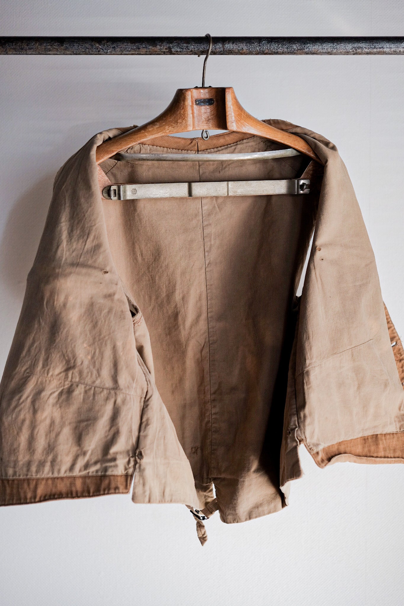 【~30's】French Vintage Moleskin Hunting Gilet