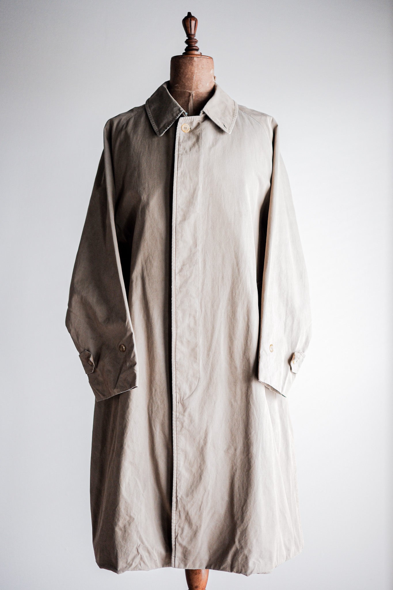 【~80's】Vintage Burberry's Single Raglan Balmacaan Coat C100 Size.48REG