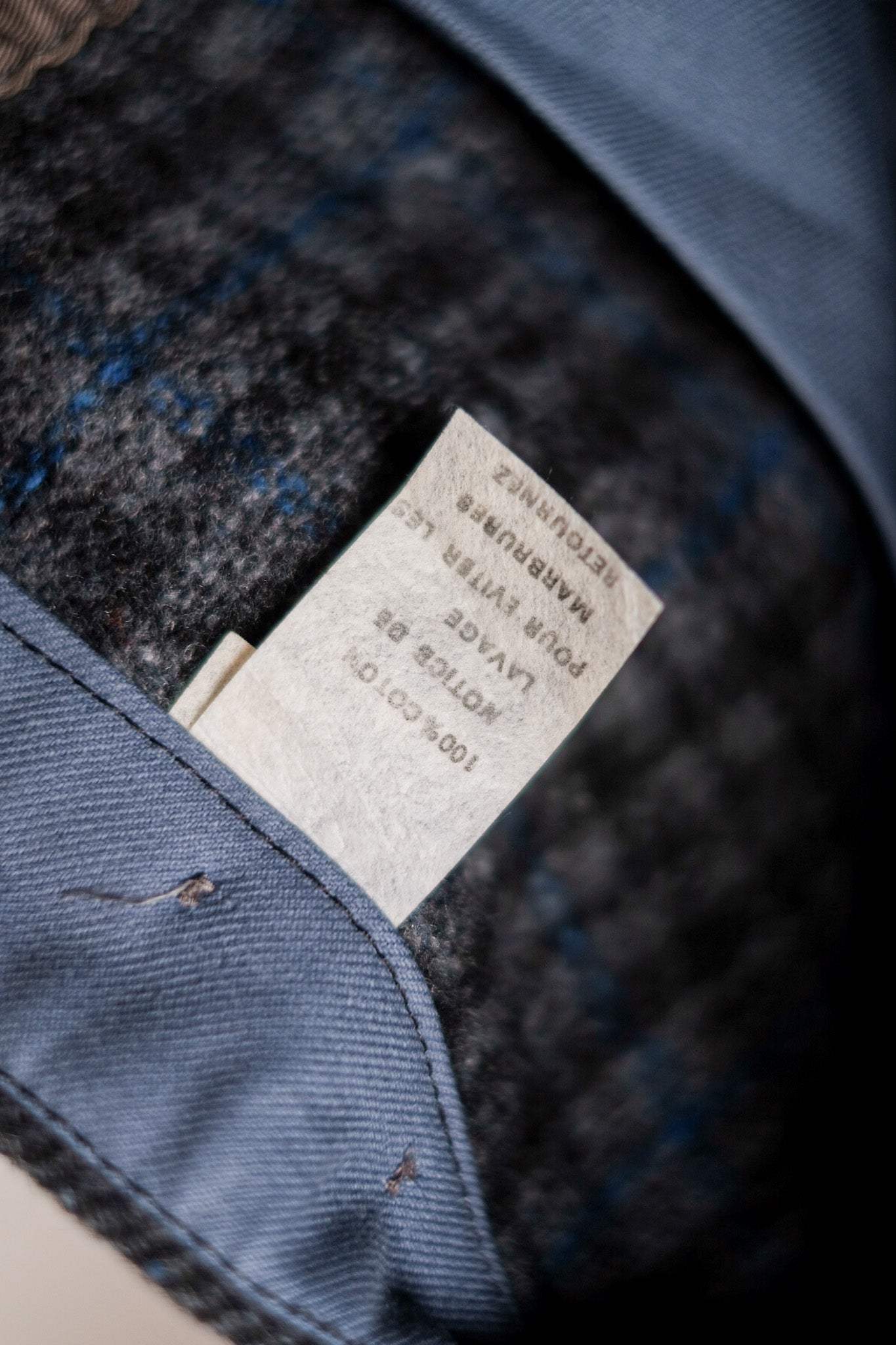 【~50's】French Vintage HBT Wool Work Pants "Pascal Fabric" "Dead Stock"