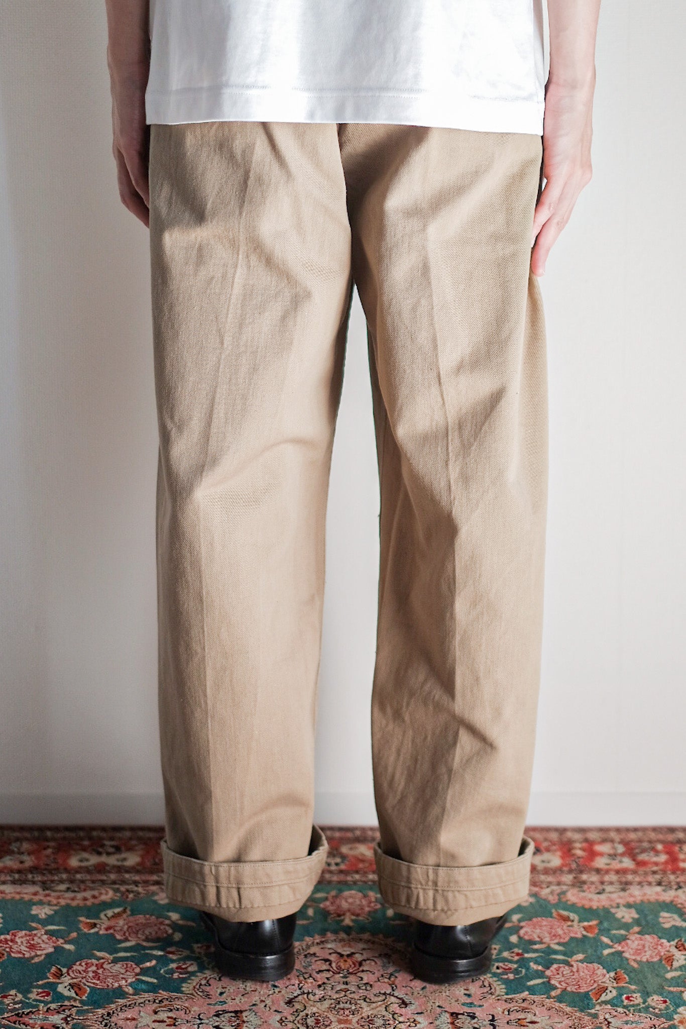 【~50's】French Army M52 Chino Trousers Size.84M