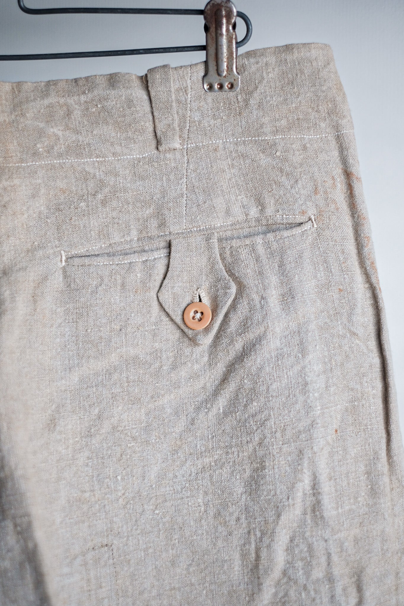 【~40's】French Vintage Linen Trousers