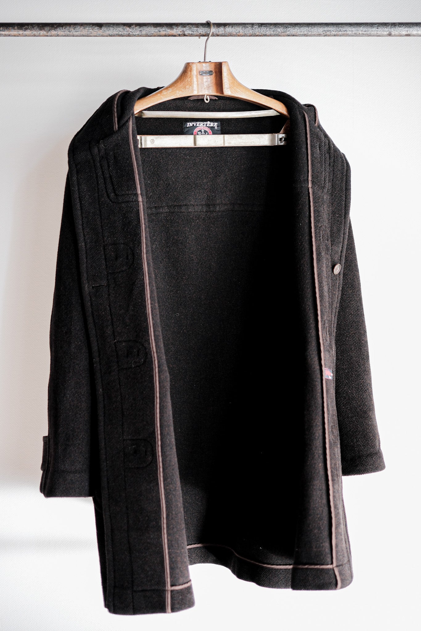 【~90's】Old INVERTERE Wool Duffle Coat "Moorbrook"