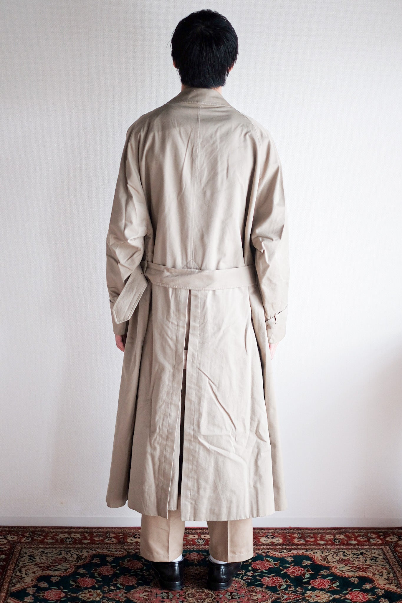 【~80's】Vintage Burberry Single Raglan Rider Coat C100 "HANS ALFRED TERNER 別注"