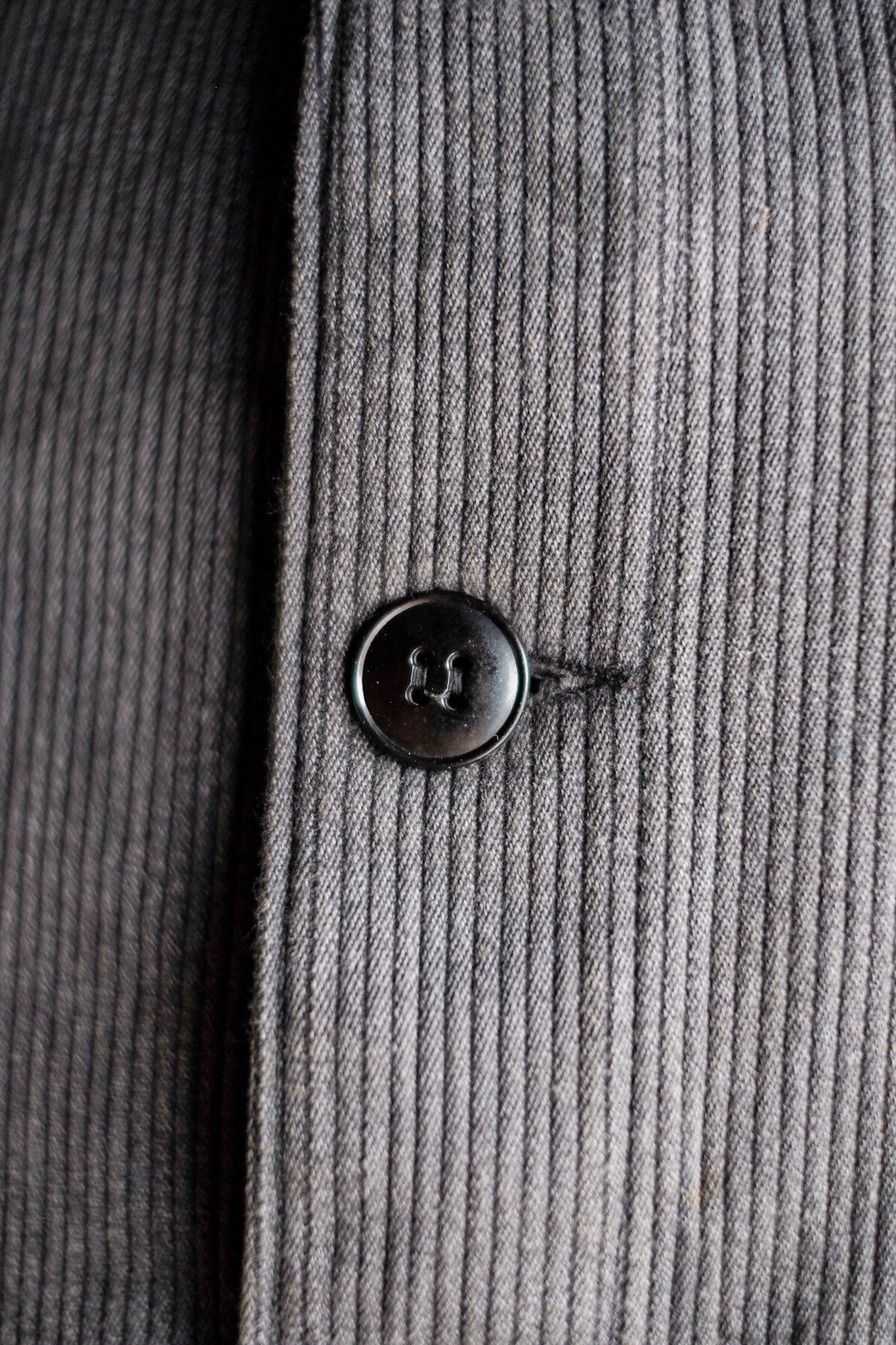 【~50’s】French Vintage Gray Cotton Pique Work Jacket