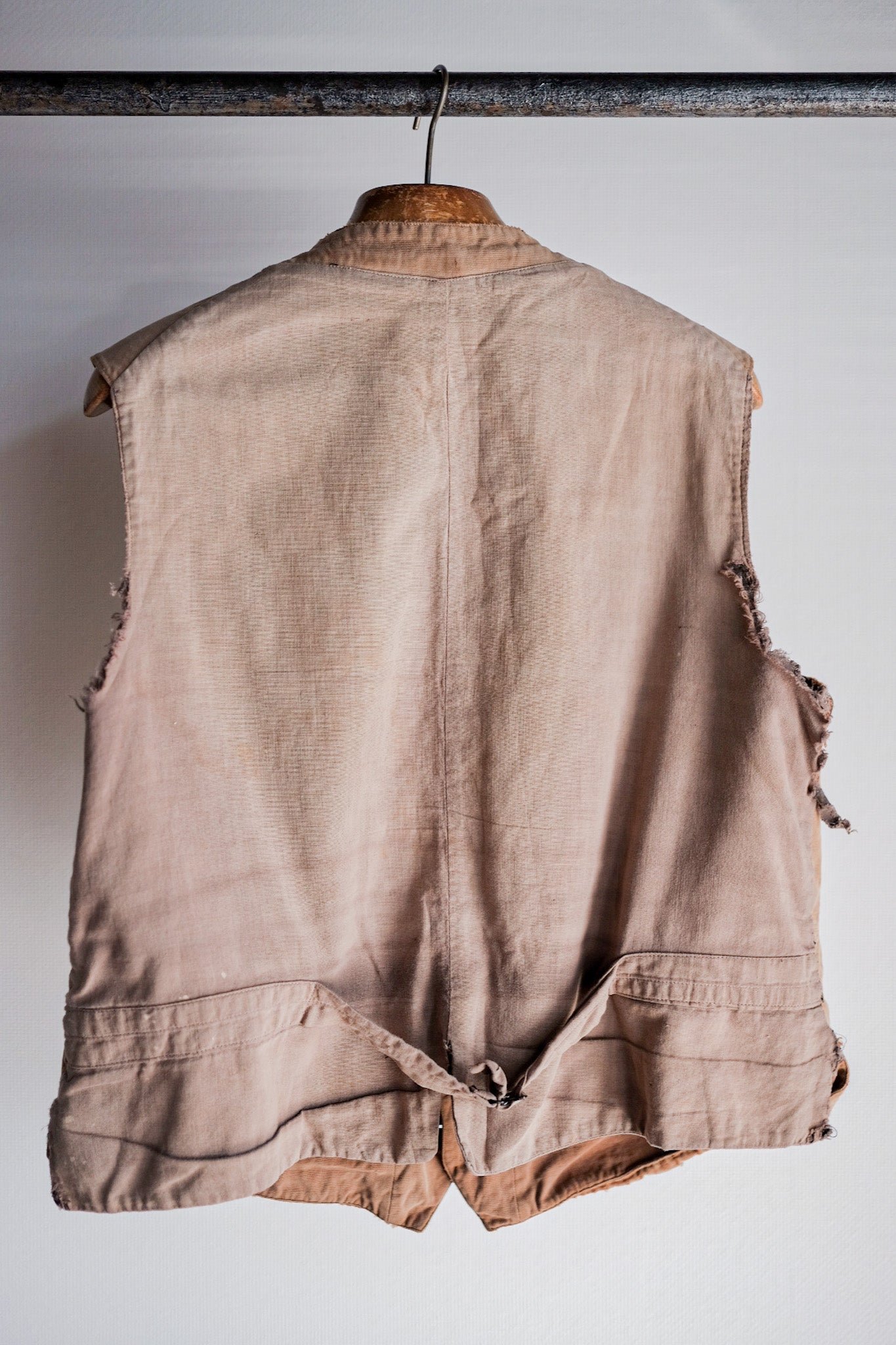 【~30's】French Vintage Cotton Hunting Gilet