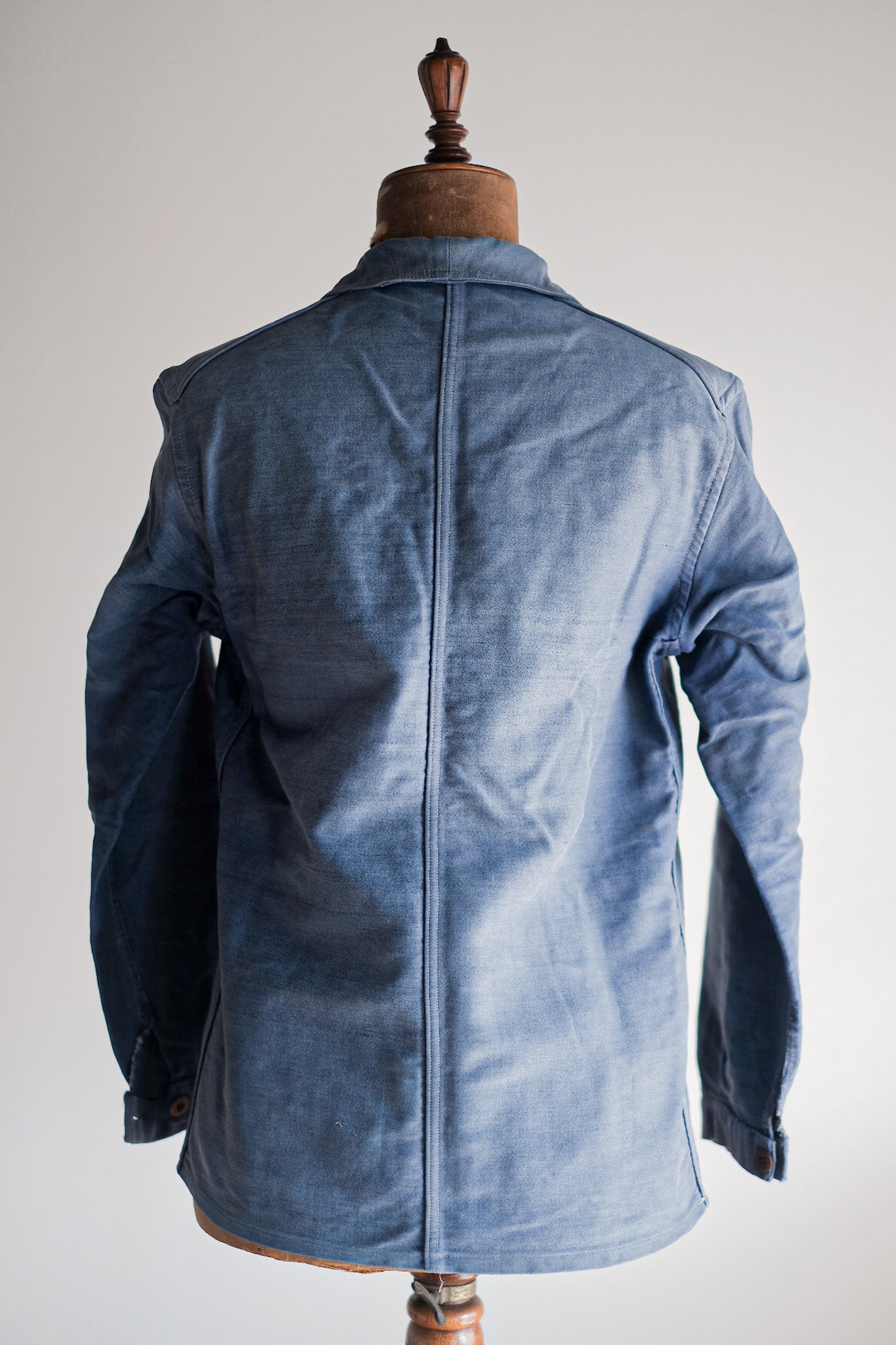 【~40's】French Vintage Blue Moleskin Work Jacket