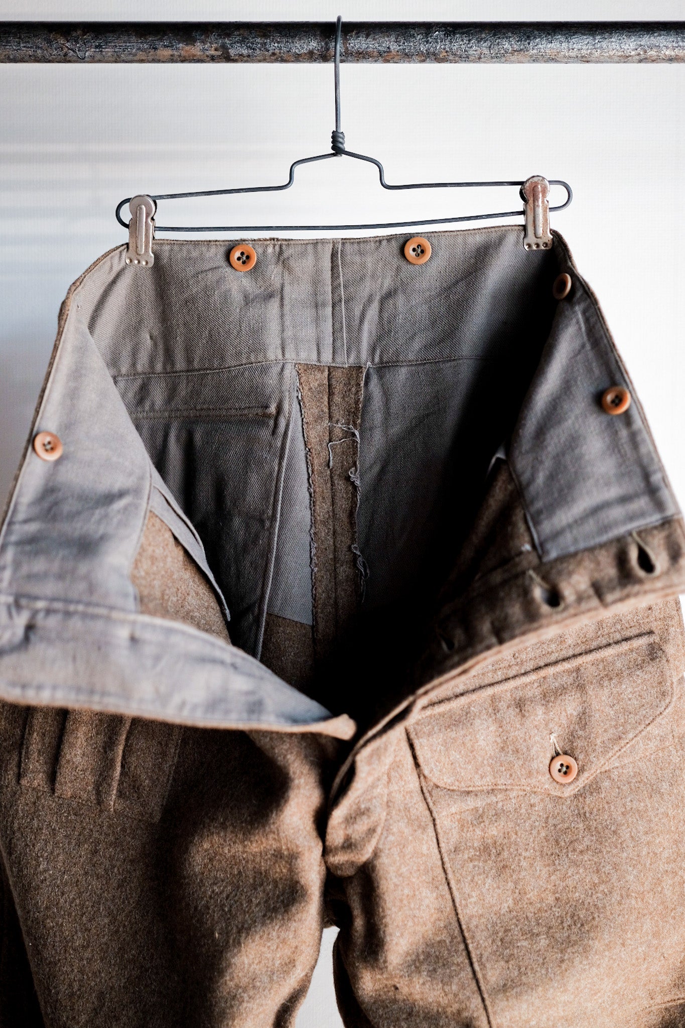 【~50's】British Army Battledress Wool Trousers