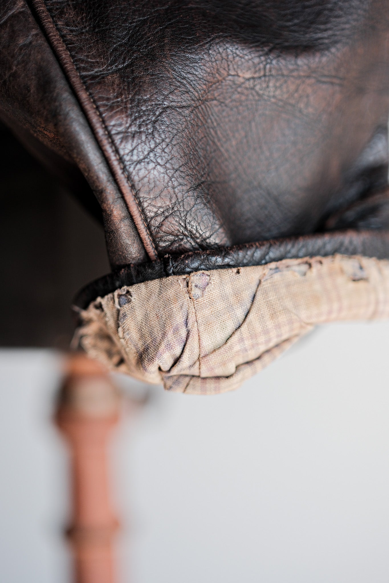 【~40's】Australia Vintage Zip Up Leather Jacket