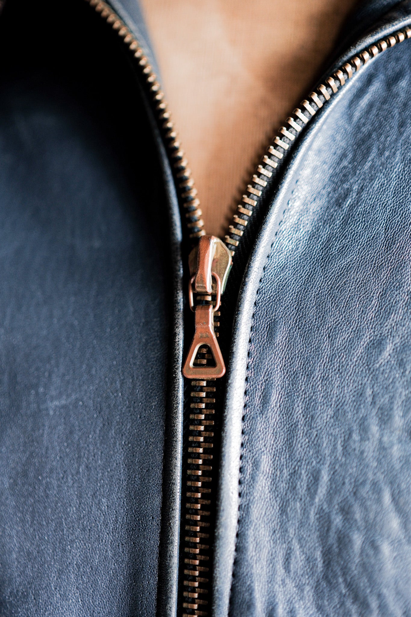 【~70's】French Air Force Pilot Leather Jacket Size.92C