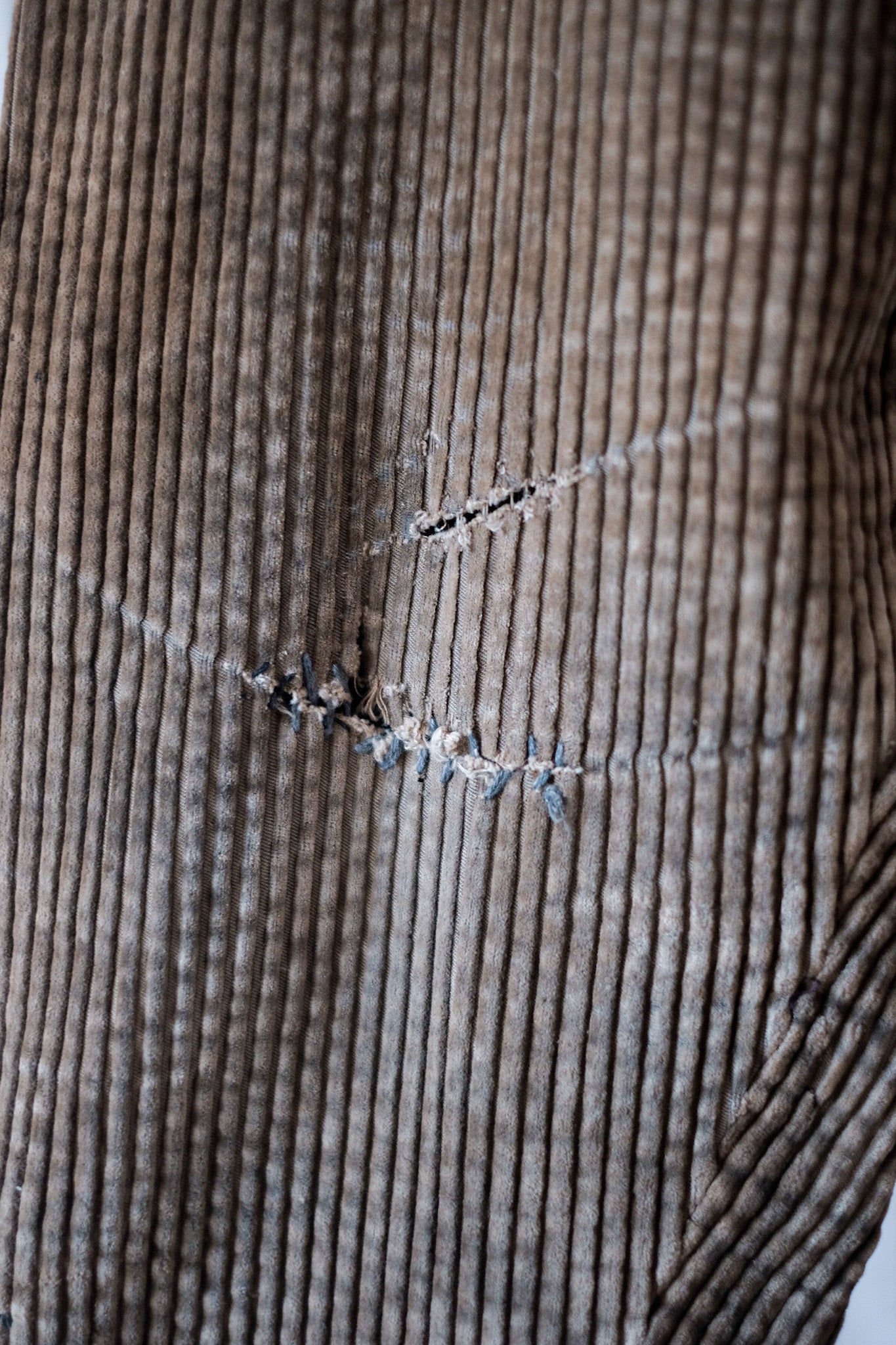 【~30's】French Vintage Brown Corduroy Work Pants "Adolphe Lafont"