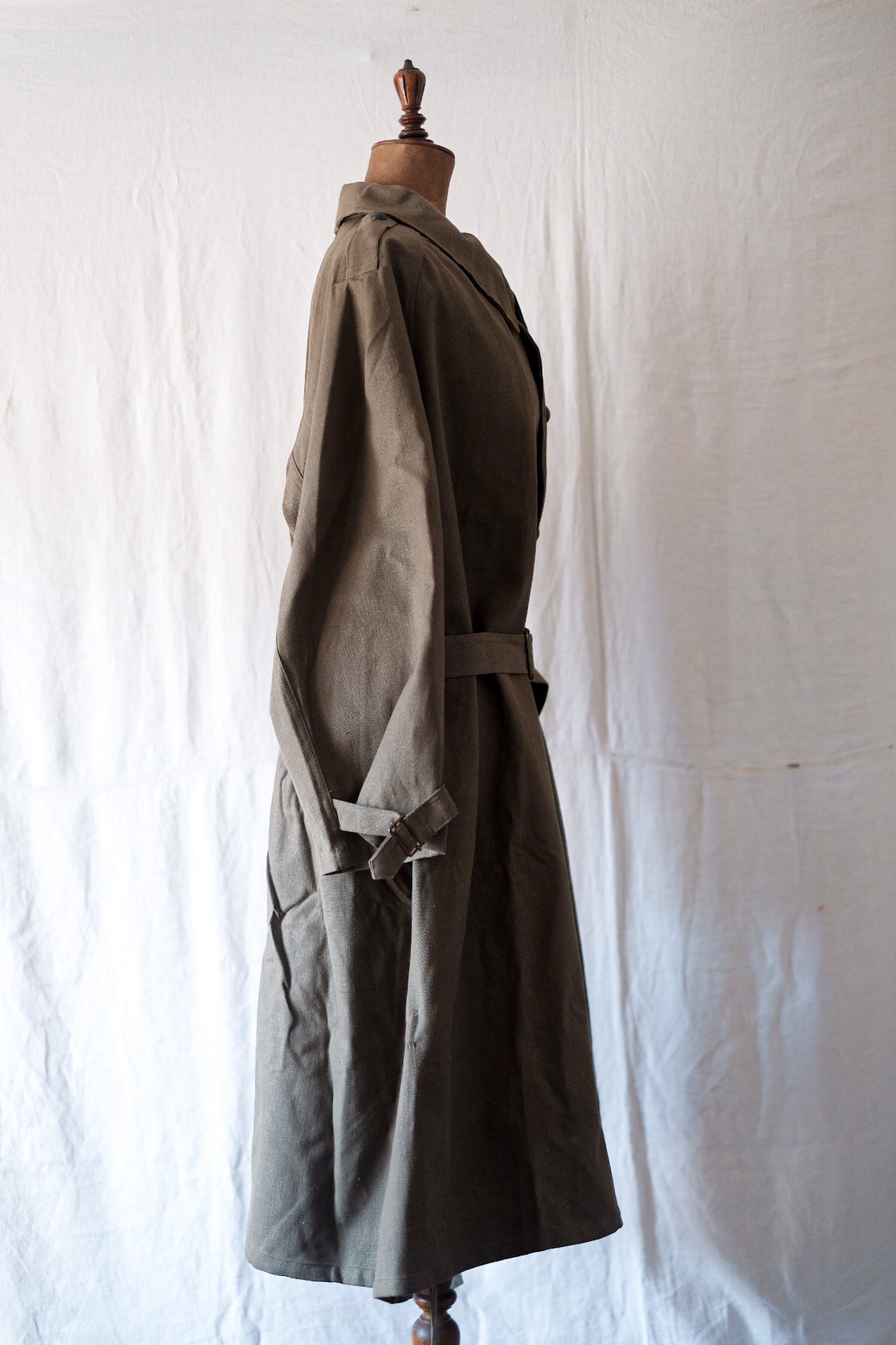 【~50's】French Army M35 Motorcycle Coat Size.2 "Dead Stock"