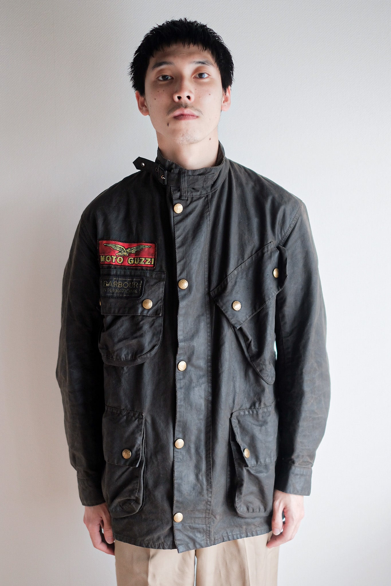 【~80's】Vintage Barbour "INTERNATIONAL SUIT" 2 Crest Size.38