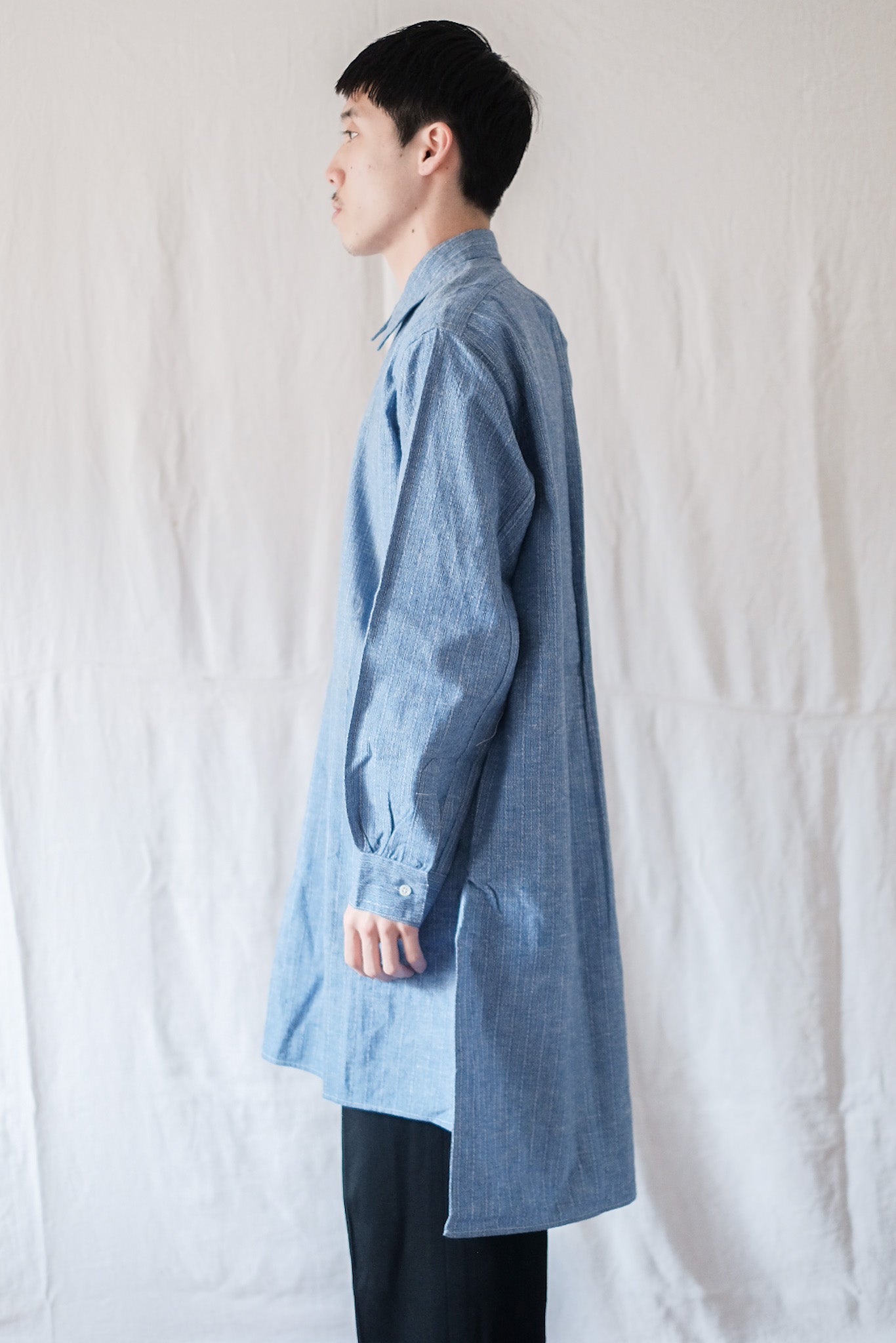 【~30's】French Vintage Grandpa Shirt "Dead Stock"