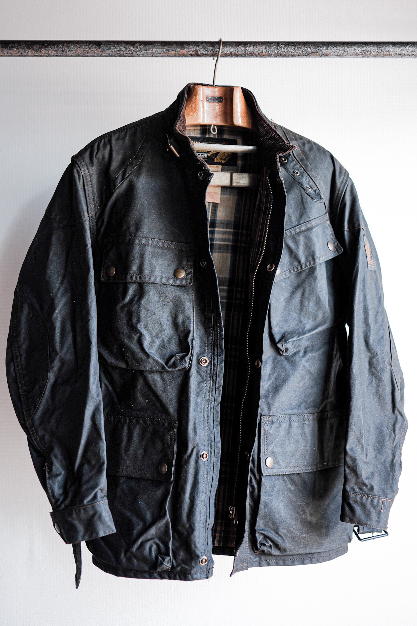 【~60's】Vintage Belstaff Waxed Jacket & Trousers Set Up Size.38 "TRIALMASTER"
