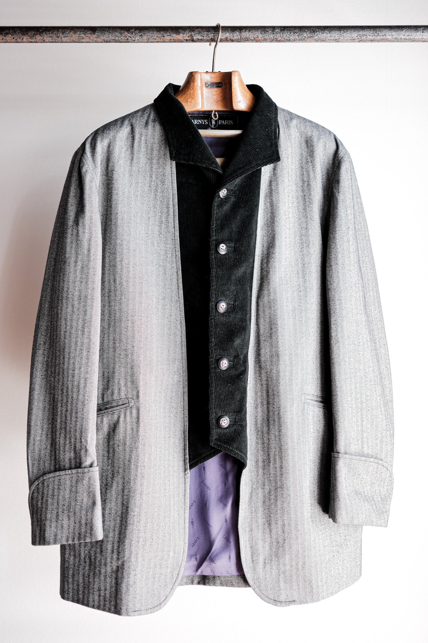 【~00's】ARNYS PARIS Corduroy × Cotton HBT Jacket Size.52