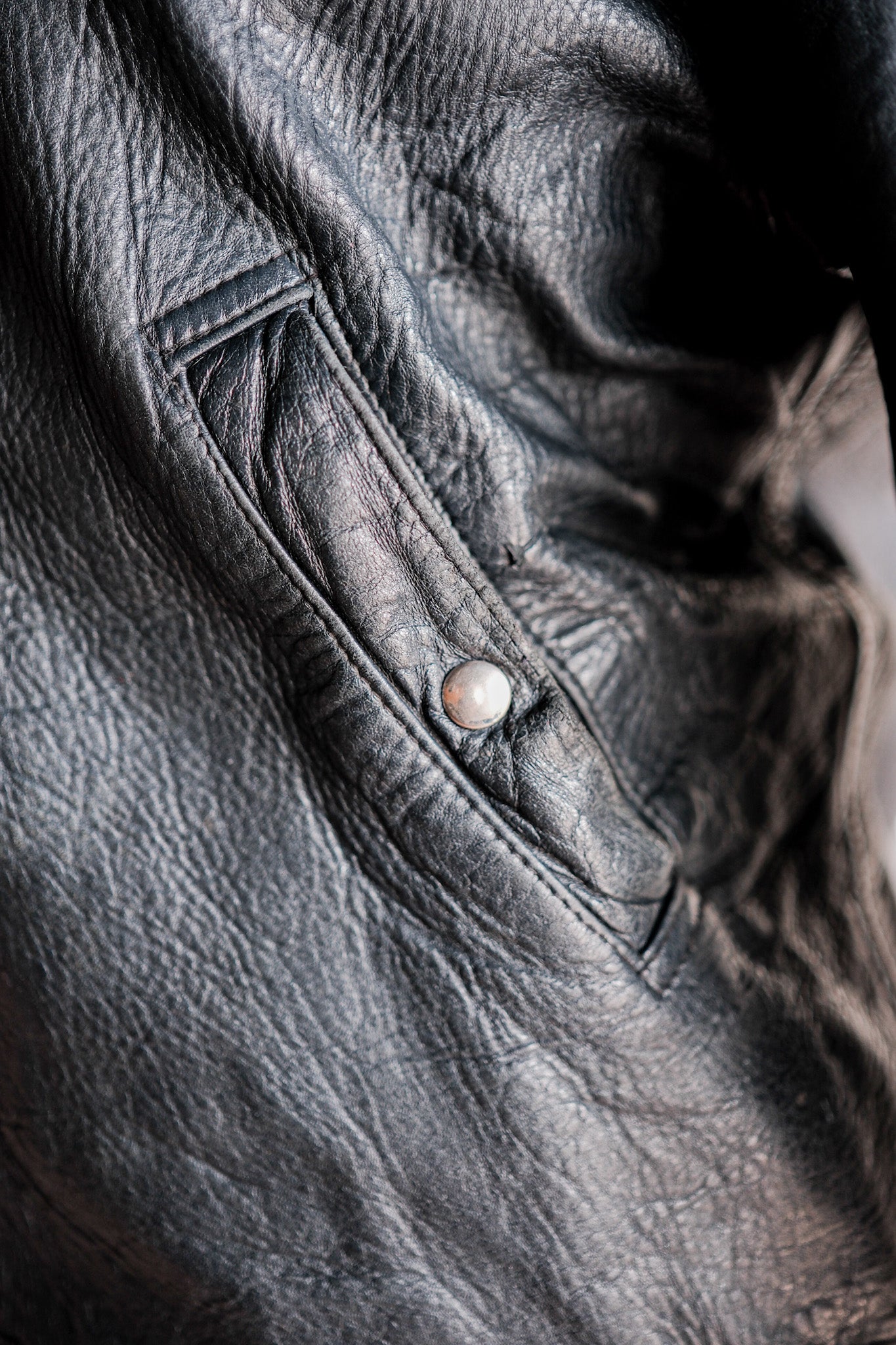 【~70's】French Air Force Pilot Leather Jacket