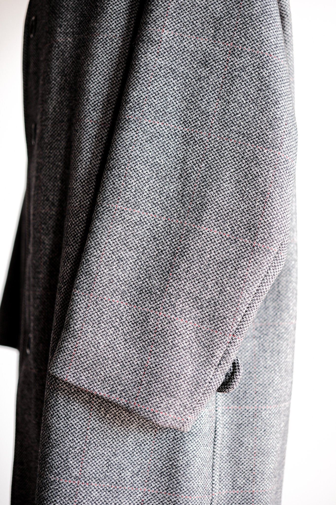 【~70's】Vintage Aquascutum Single Raglan Balmacaan Coat "SCOTTISH TWEED"