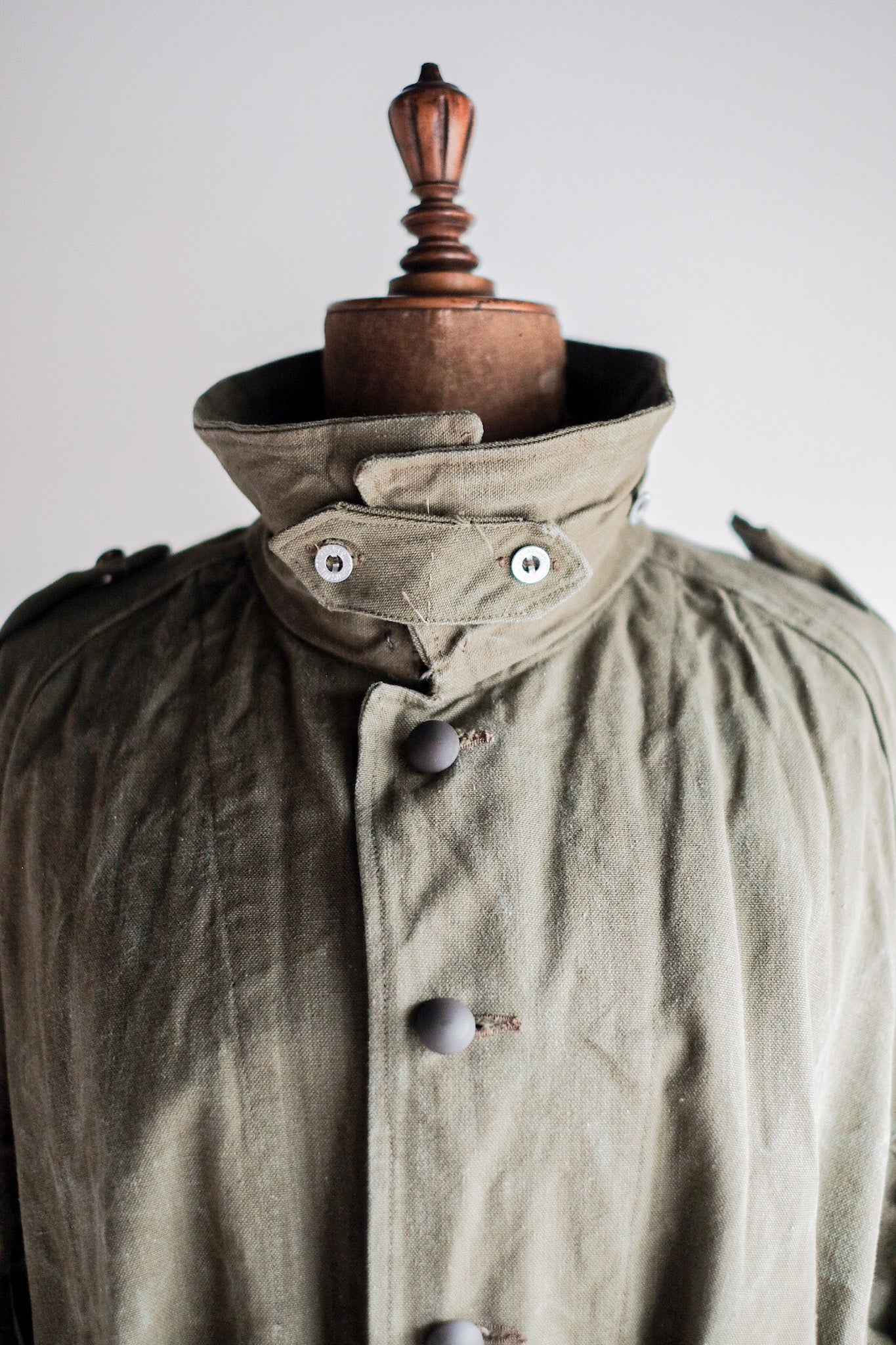 【~50's】French Army M35 Motorcycle Coat Size.2 "Dead Stock"