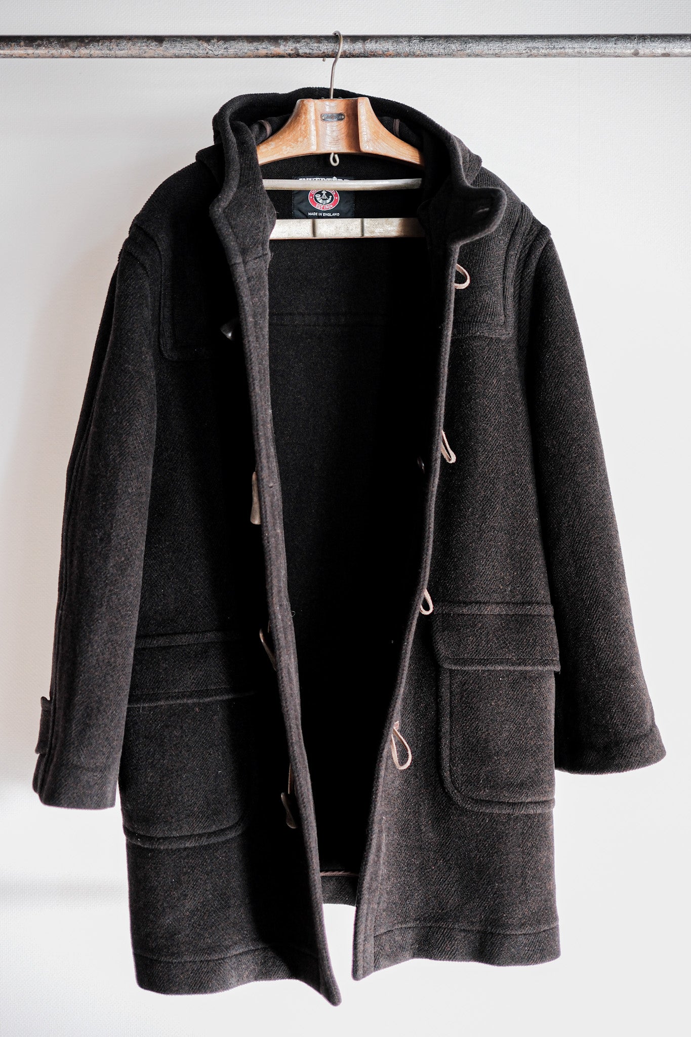 【~90's】Old INVERTERE Wool Duffle Coat "Moorbrook"