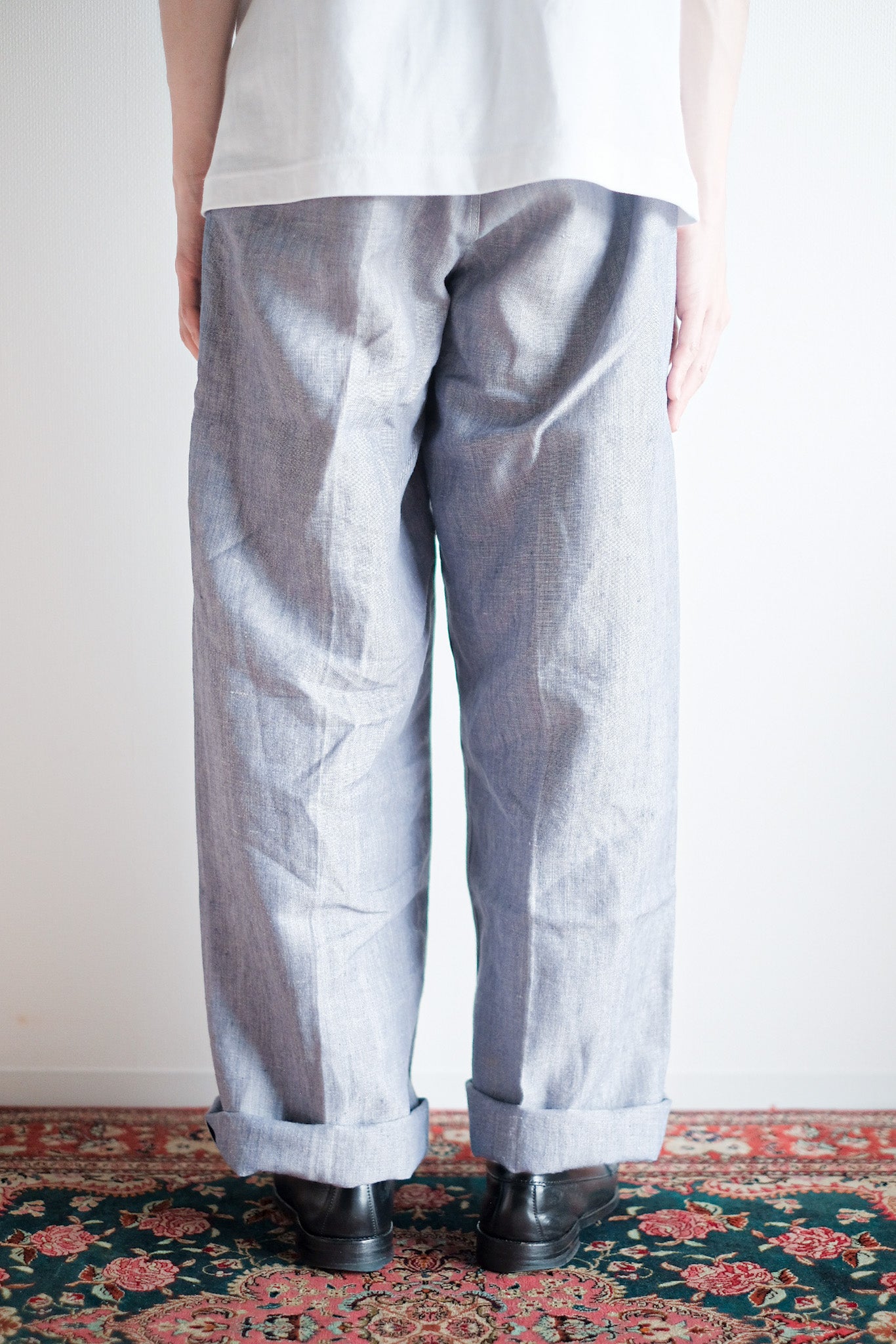 【~50's】French Navy Ramie Linen Sailor Pant