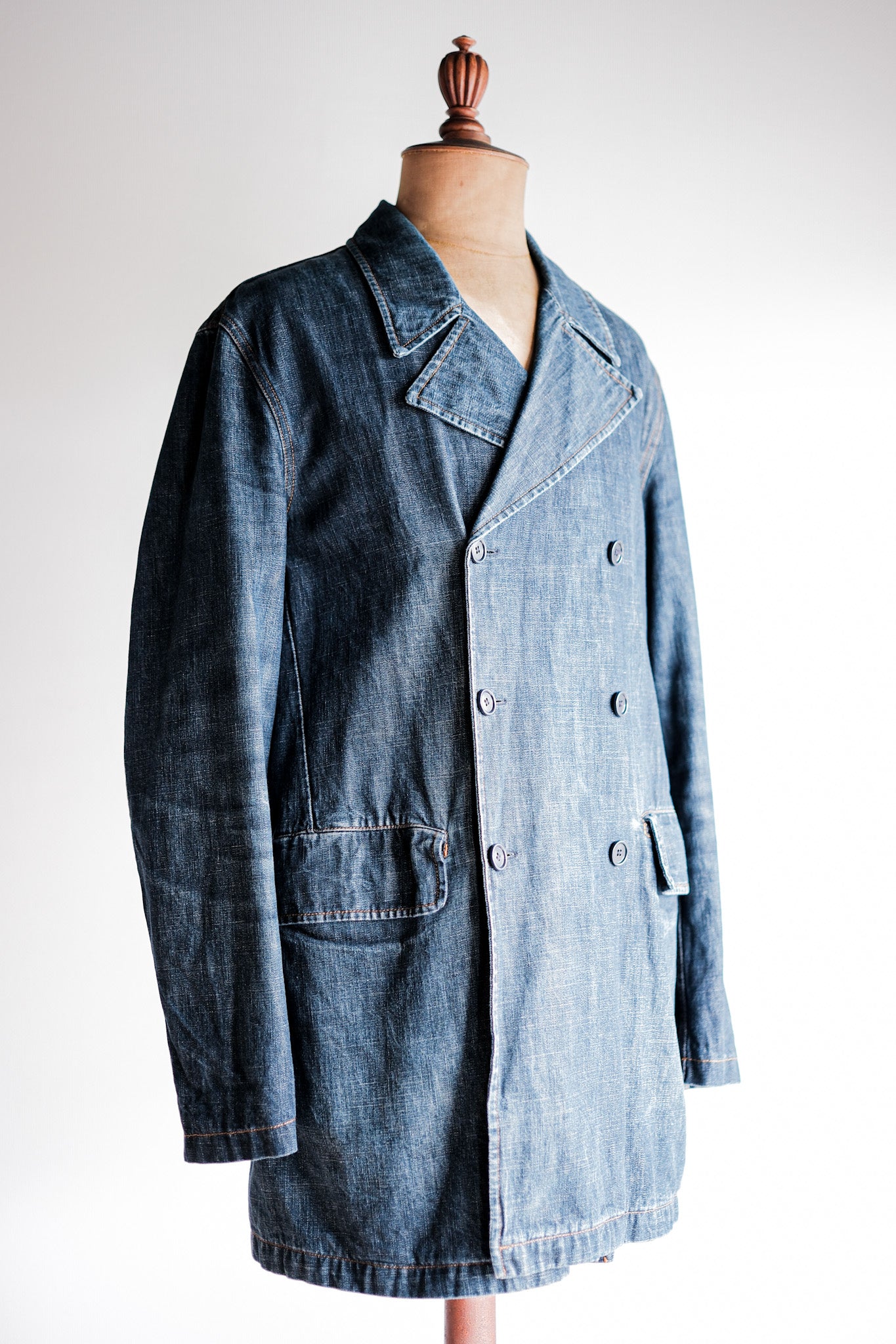 【~00’s】Old miu miu Double Breasted Denim Coat