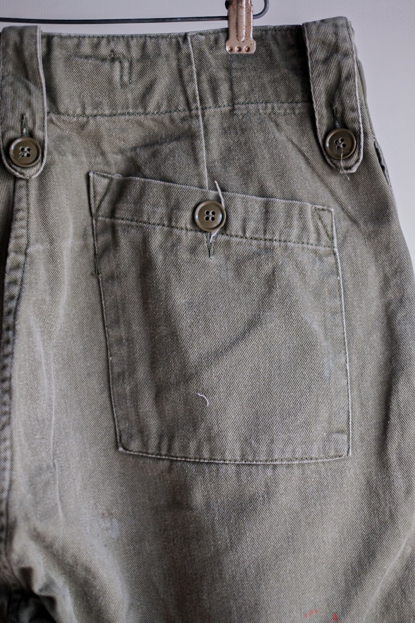 【~60's】British Army Green Drill Trousers