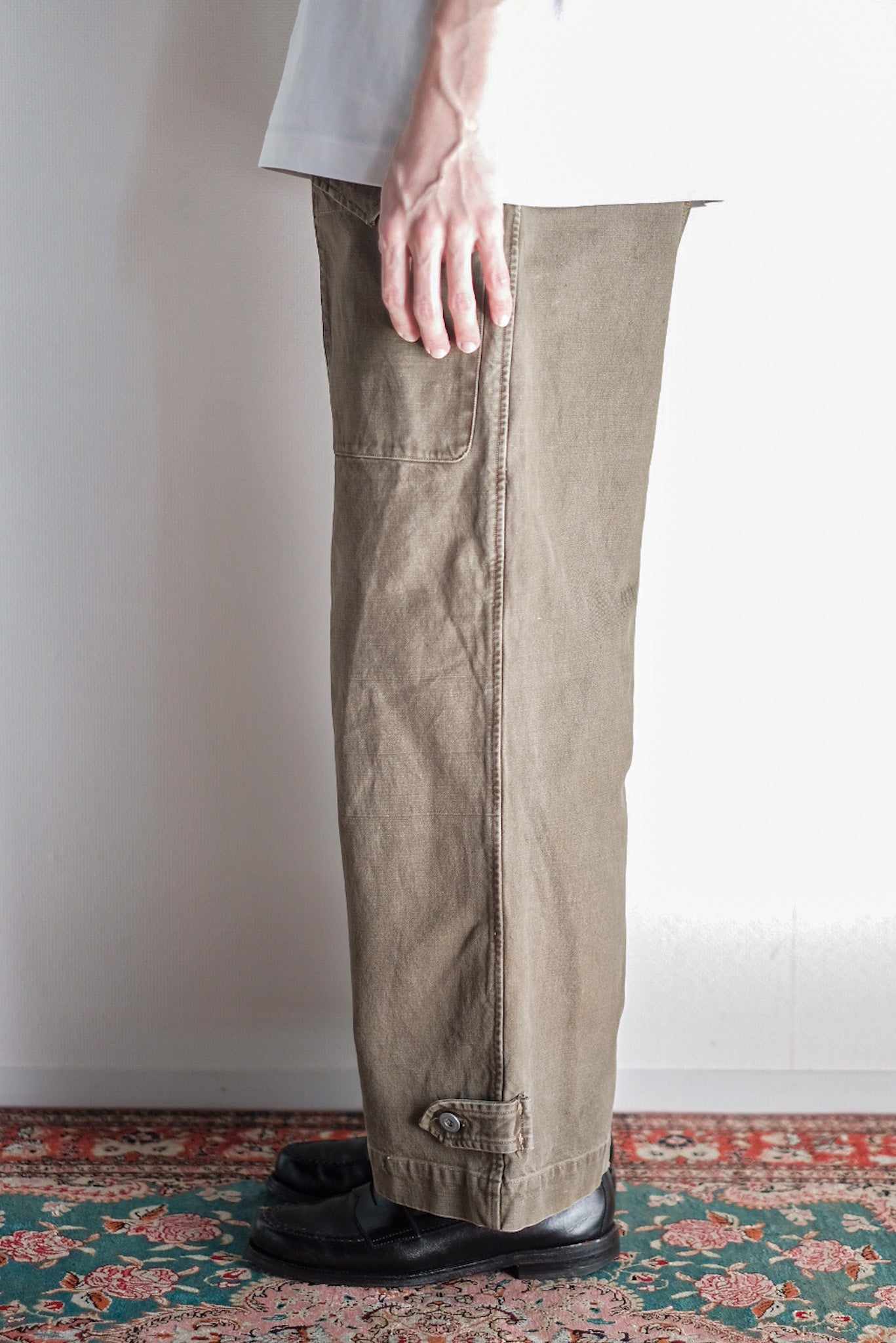 【~40's】French Army M44 Field Trousers Size.84XC