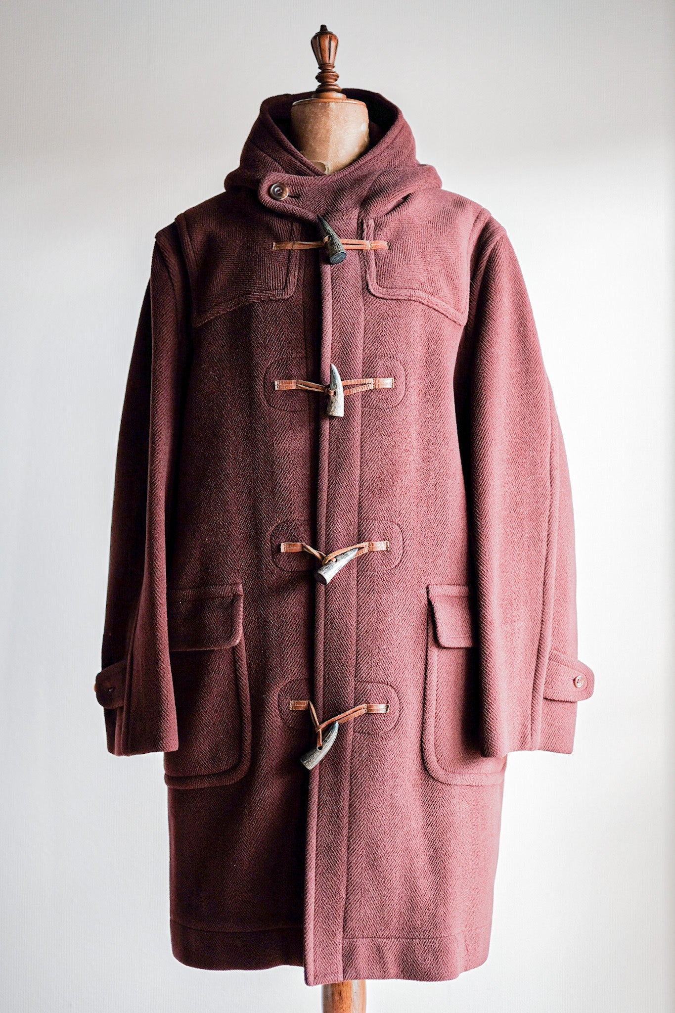 【~90's】Old INVERTERE Wool Duffle Coat "Moorbrook"